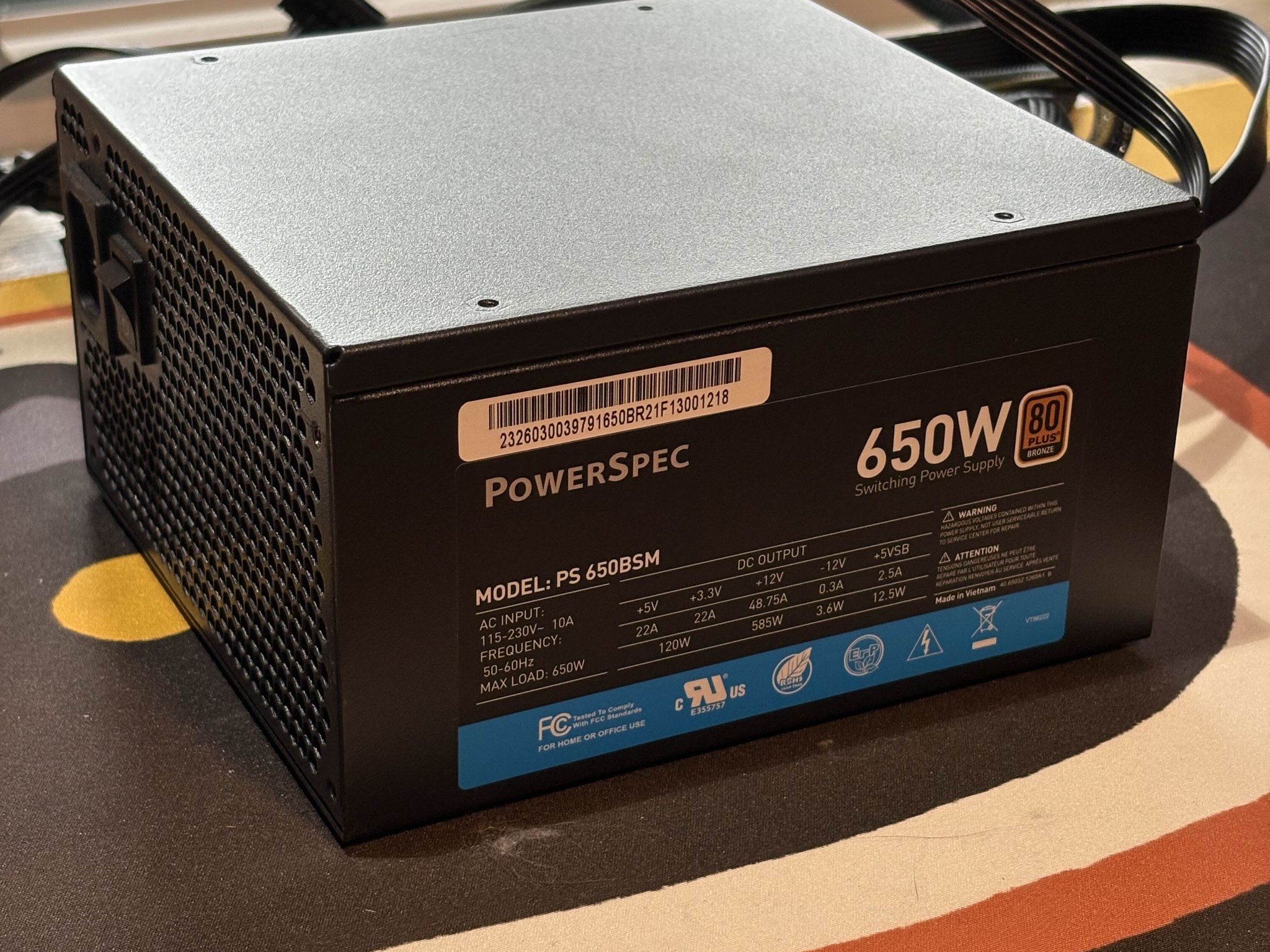 Powerspec 650W Semi-Modular
