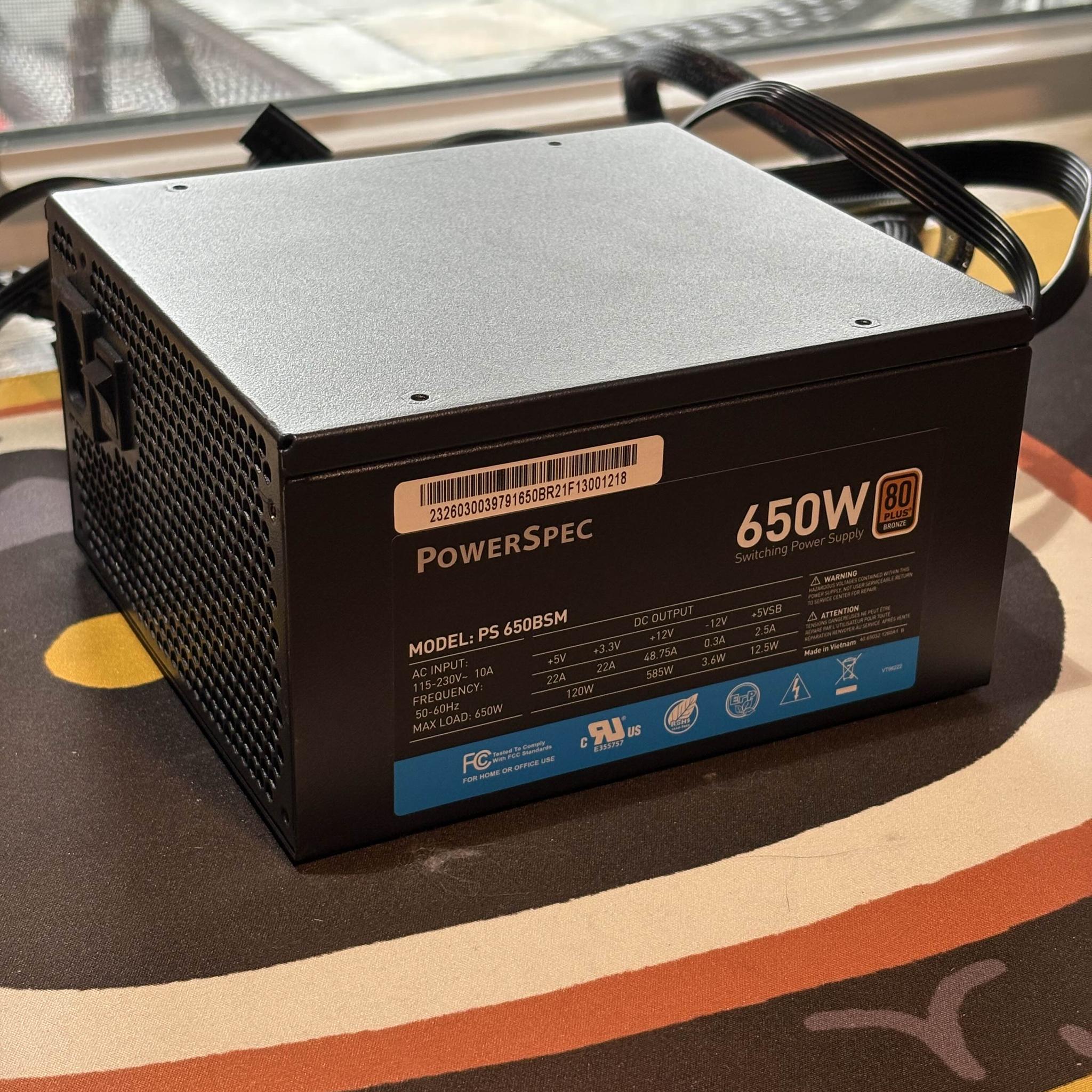 Powerspec 650W Semi-Modular