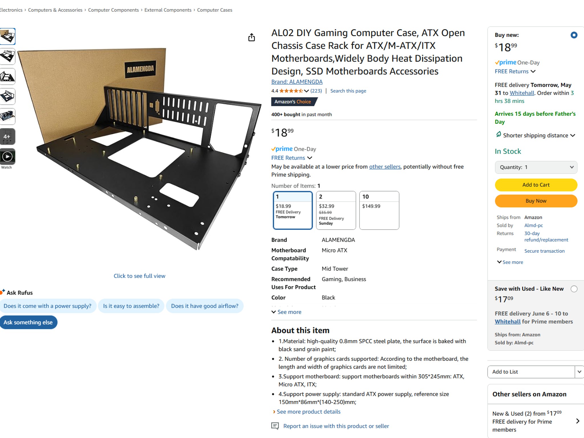 HP Sunflower Motherboard for 1st/2nd Gen Ryzen CPUs (HP Pavilion)