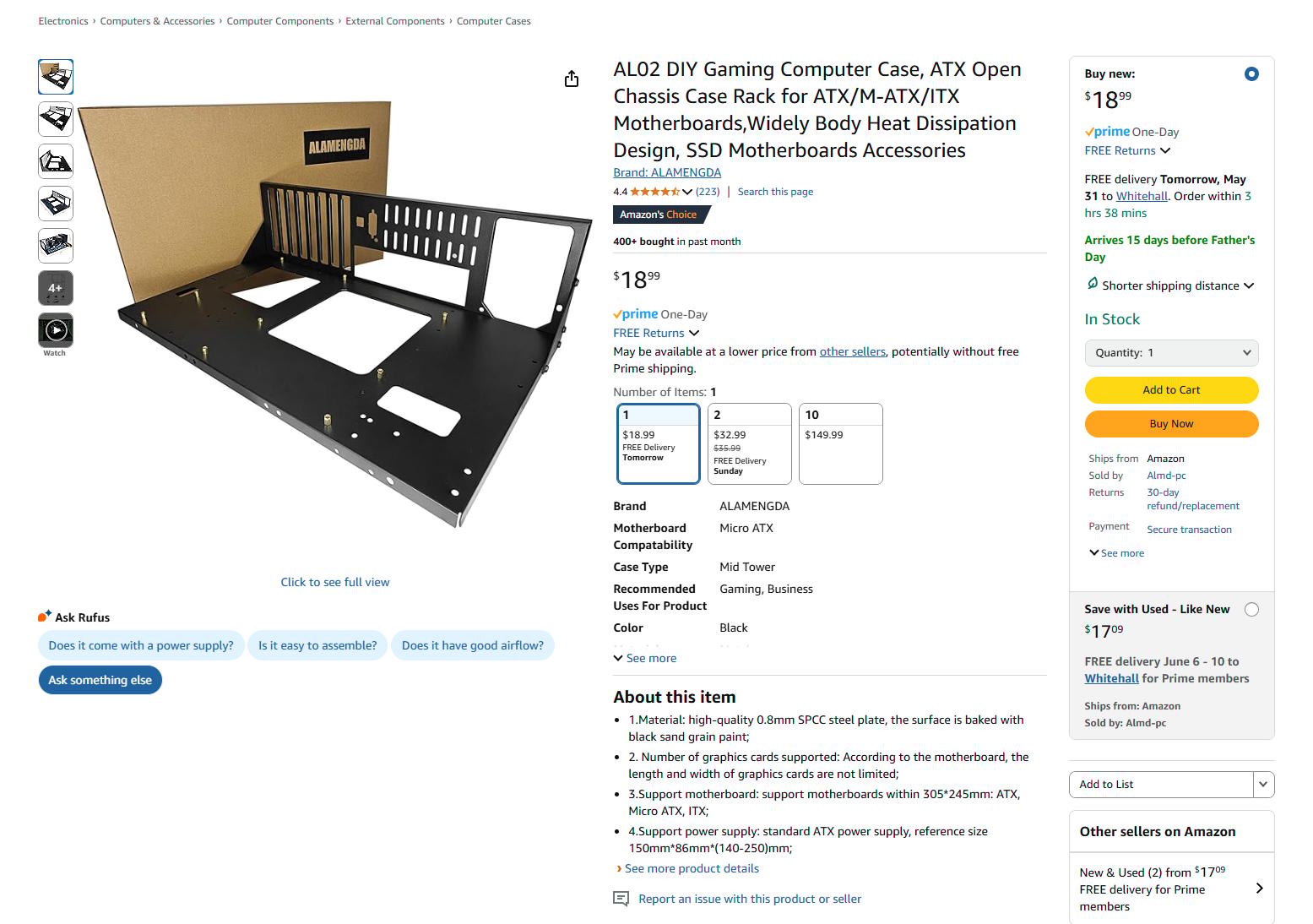 HP Sunflower Motherboard for 1st/2nd Gen Ryzen CPUs (HP Pavilion)