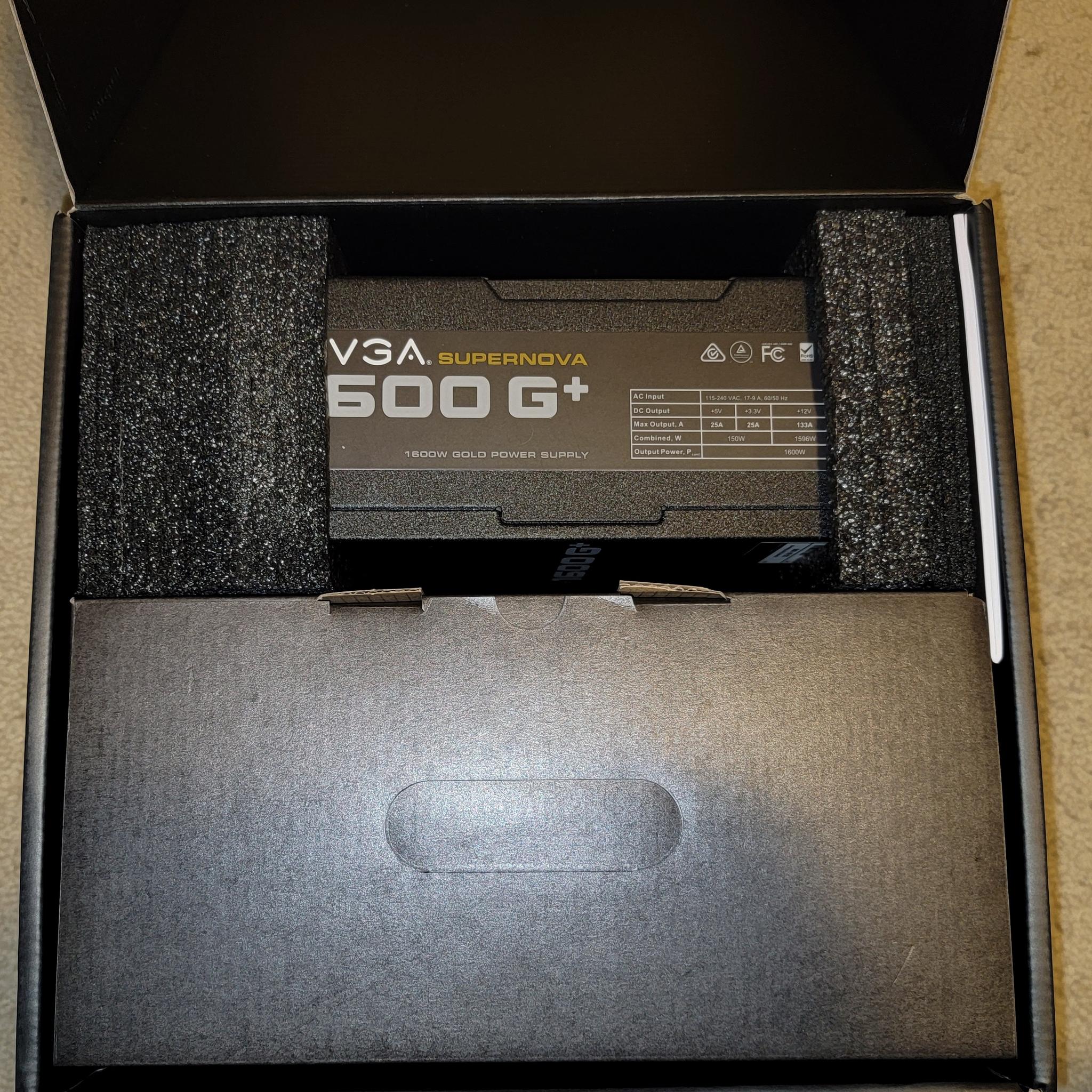 EVGA Supernova 1600W G+ 80+ Gold Fully Modular Power Supply Like New With Original Box & All Cables