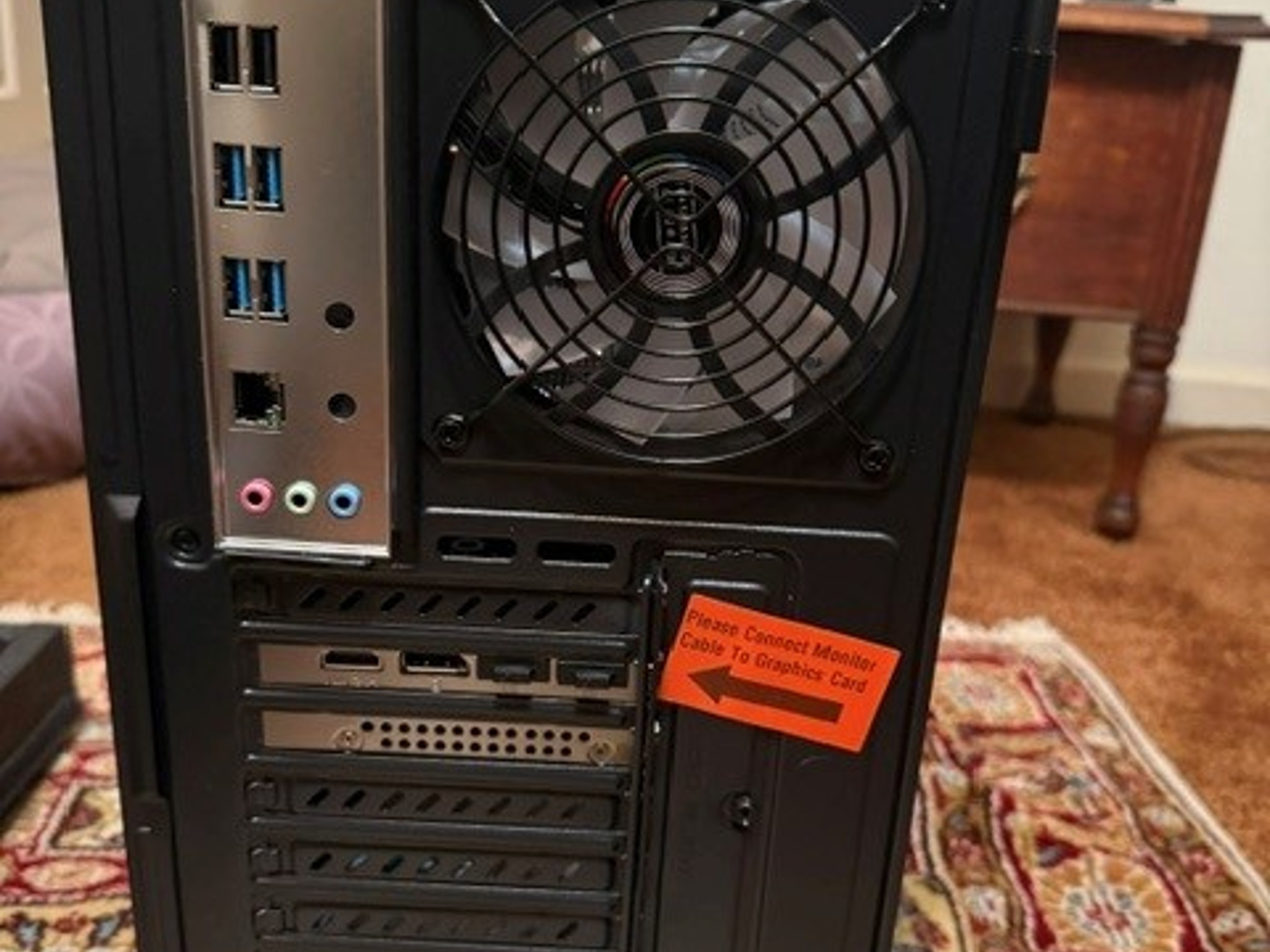 Darkrock ec2 ATX Mid Tower Case Black Tempered Glass