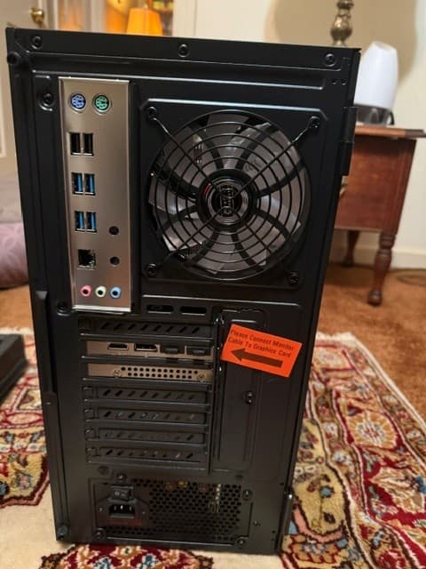 Darkrock ec2 ATX Mid Tower Case Black Tempered Glass
