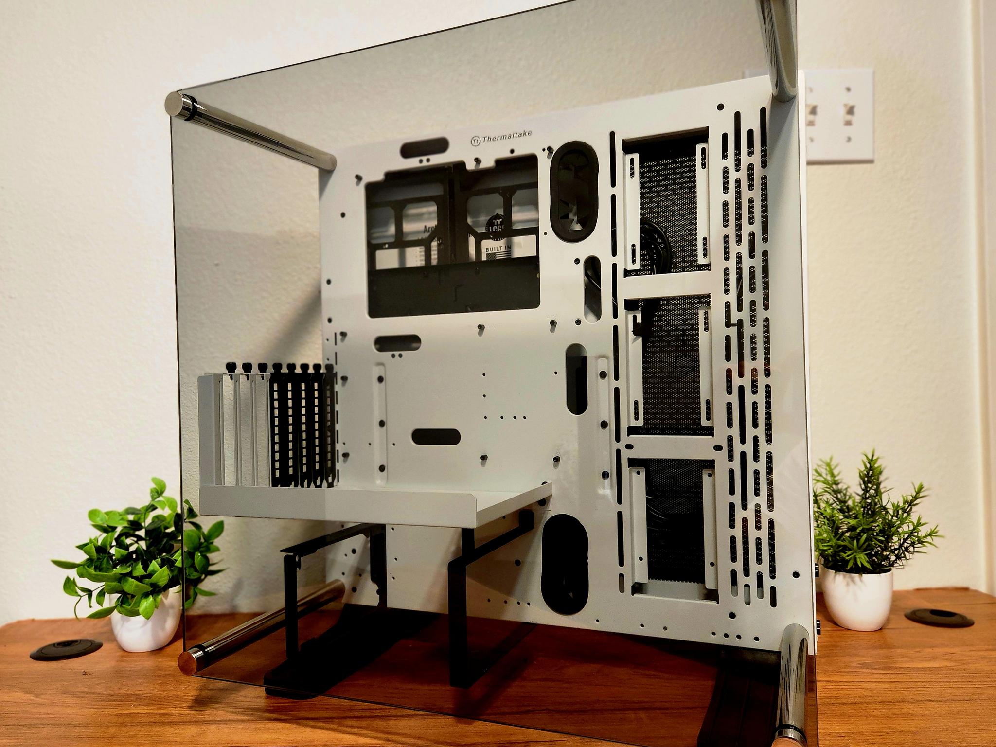 Thermaltake Core P3 Snow Case | Panoramic | Wall Mountable | ATX | PCIE 4.0 Riser Cable Included