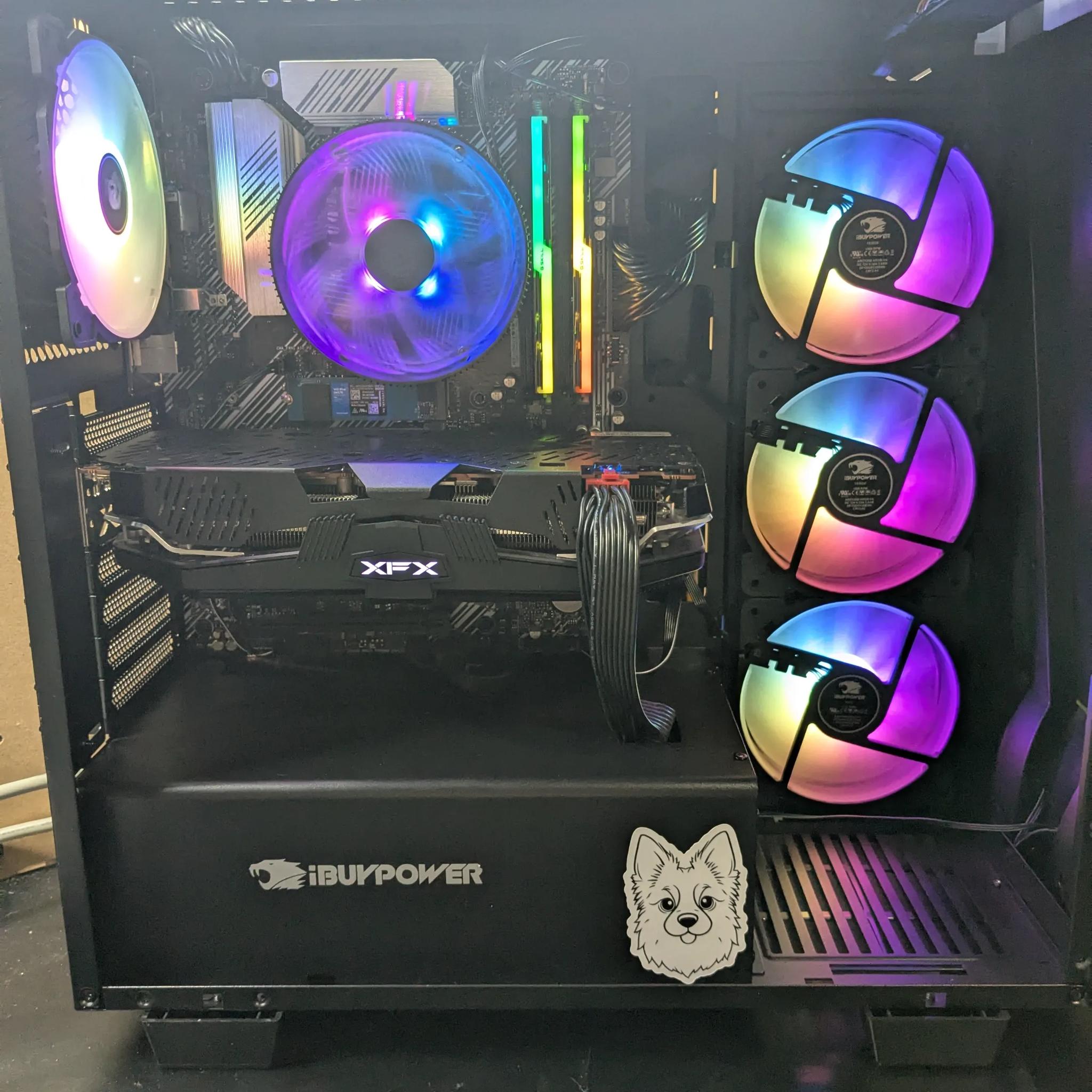 220 FPS Fortnite | 180 Day Warranty | RGB! Ryzen 5 5500, 16GB RAM, RX 5600 XT 6GB, 512GB SSD, Win11