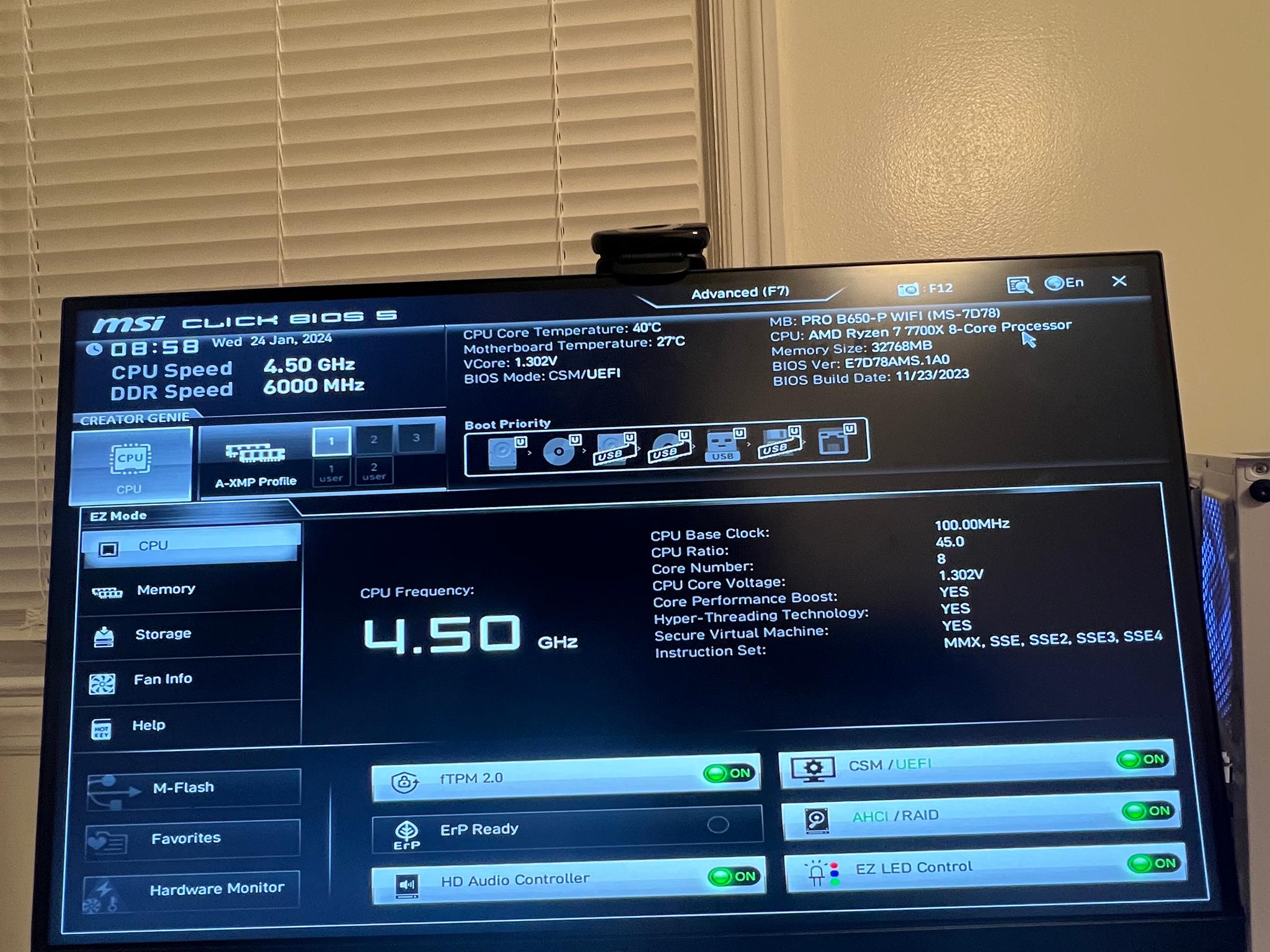 AMD Gaming PC Ryzen 7 7700X Radeon 6700XT 32GB DDR5