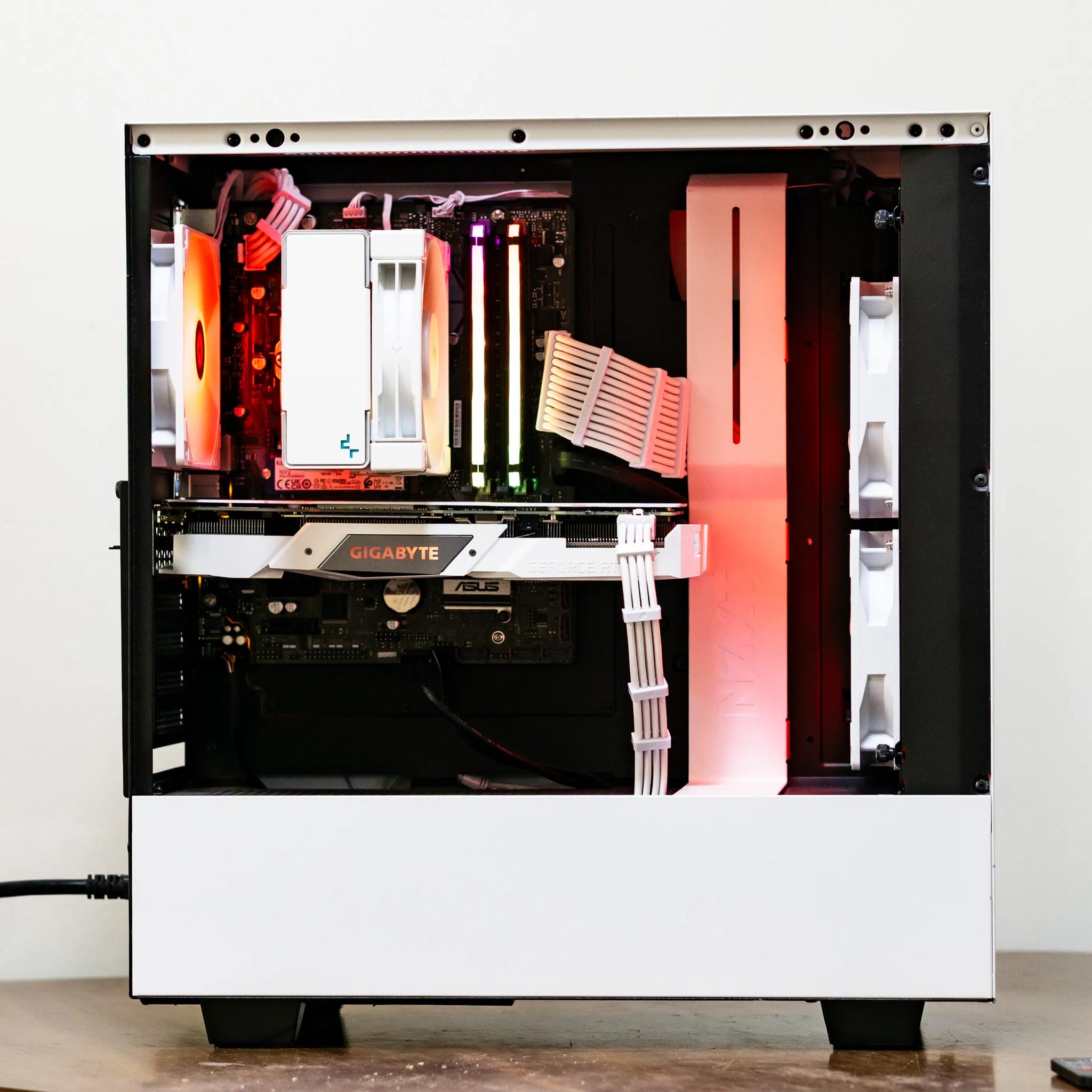🤍ALL WHITE Gaming PC 🤍| NVIDIA RTX 2060| Intel Core i7| 32GB DDR4| 1TB M.2 NVMe SSD| Win 10| ARGB