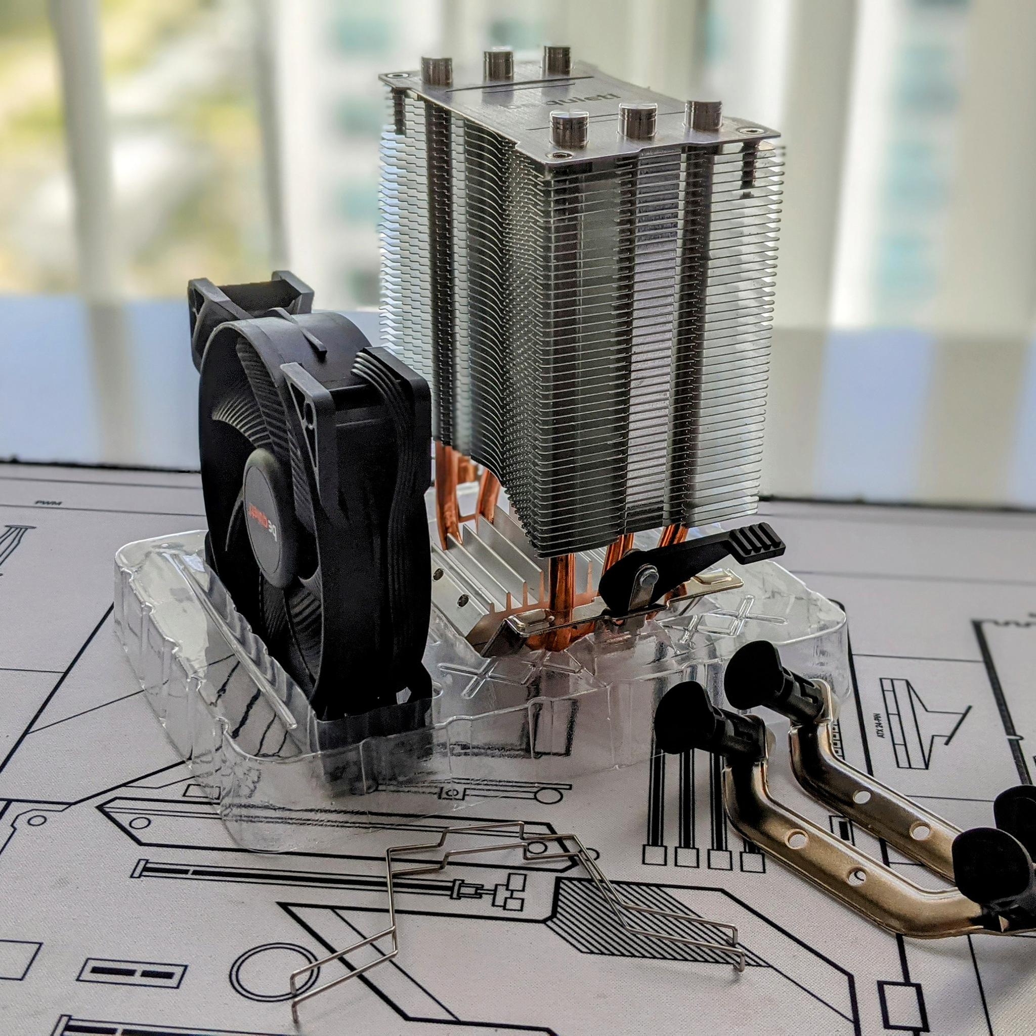 Be quiet! BK030 Pure Rock Slim 2, 130W TDP, 3 heat pipes, 92mm fan CPU cooler