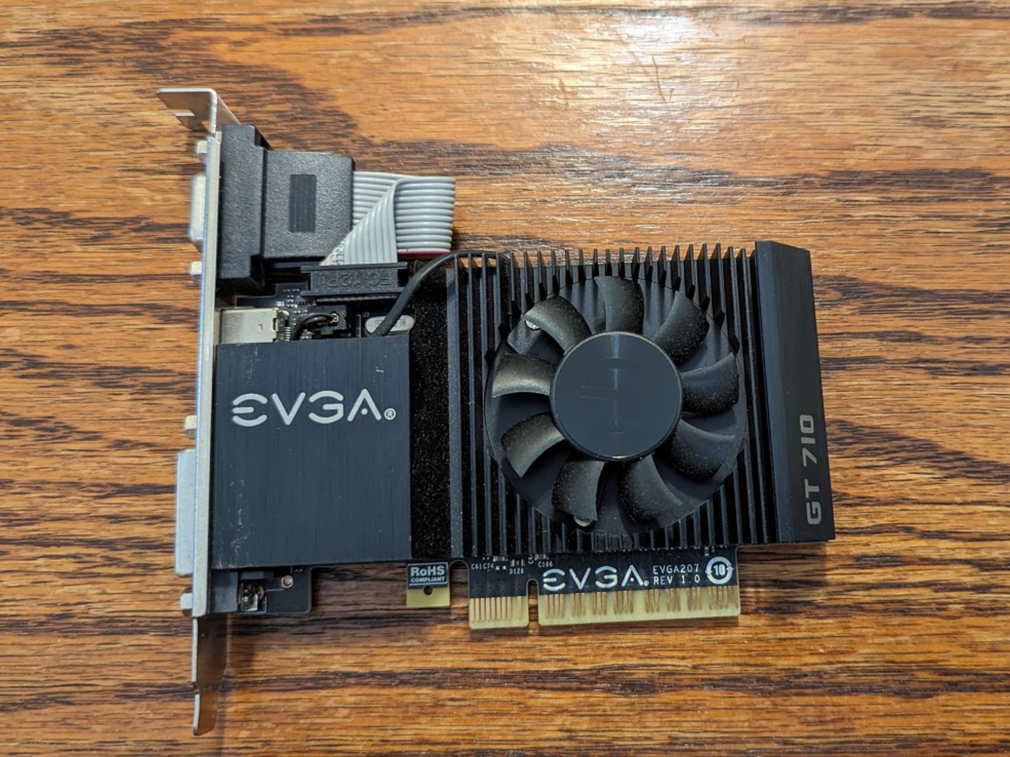EVGA Nvidia GeForce GT 710 1GB DDR3 Low Profile PCIe 2.0 x8 Graphics Card - P/N: 01G-P3-2711-KR