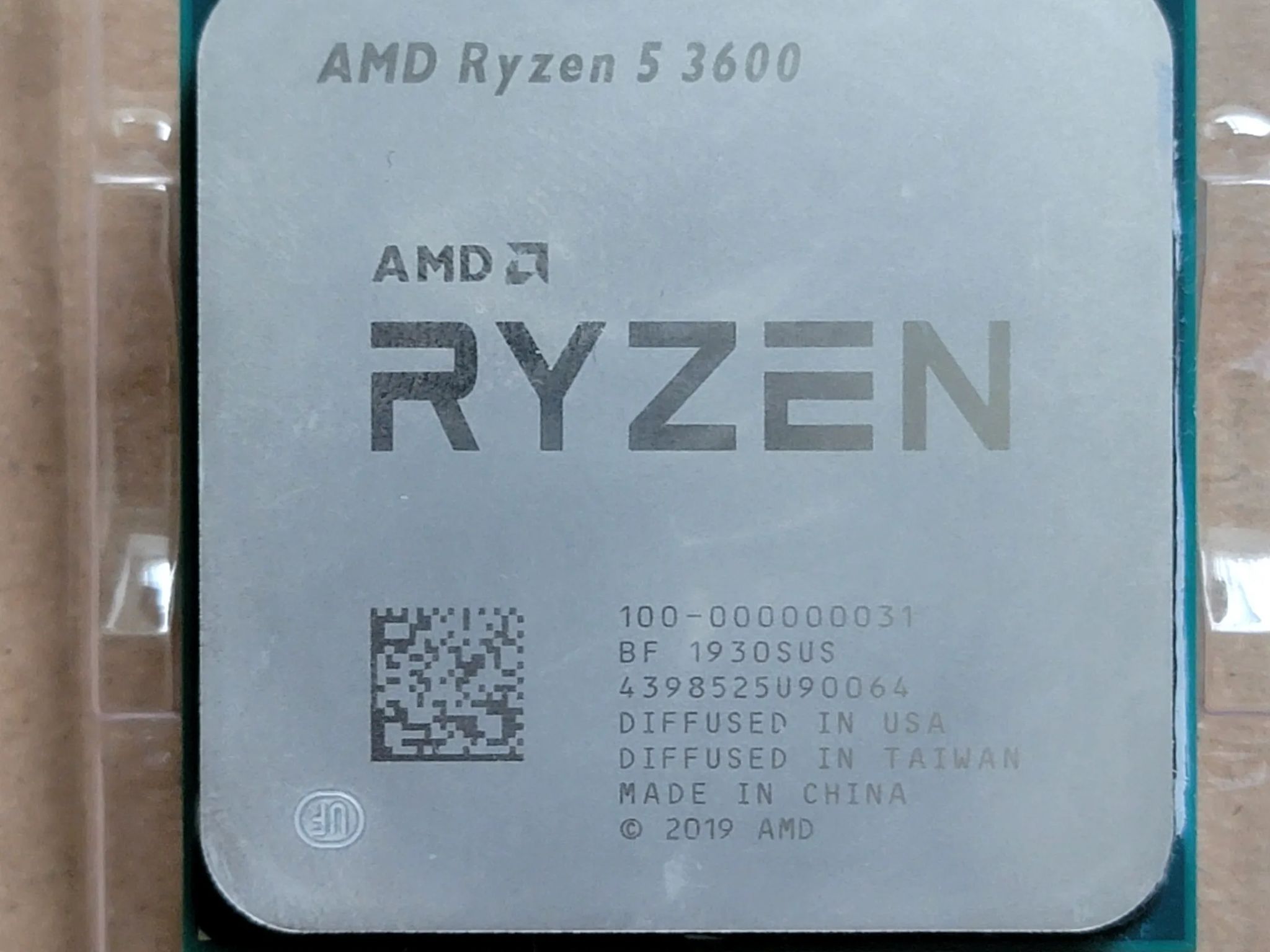 AMD Ryzen 5 3600 3.60GHz Socket AM4 6-Core 12-Thread CPU - USED