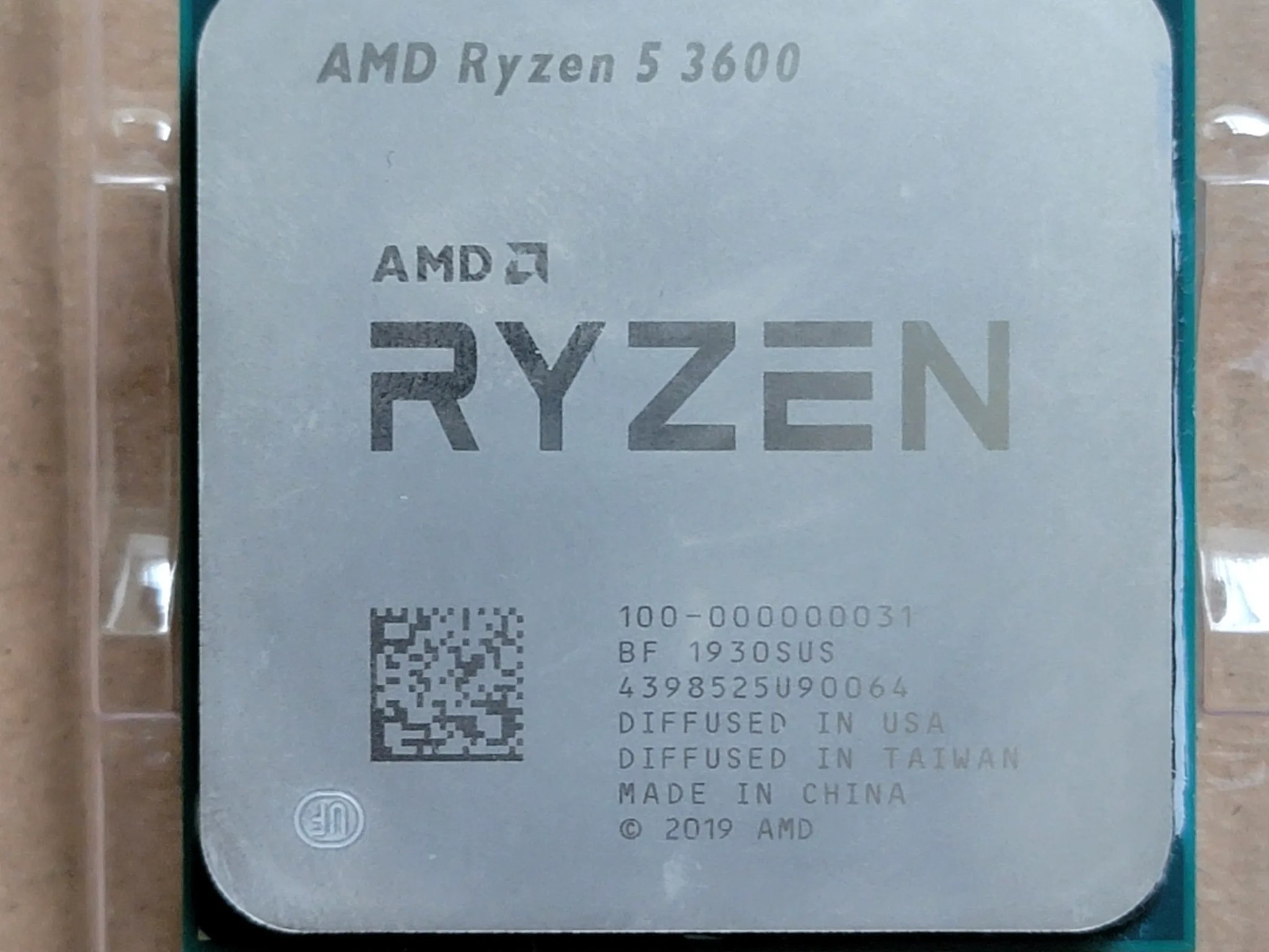 AMD Ryzen 5 3600 3.60GHz Socket AM4 6-Core 12-Thread CPU - USED