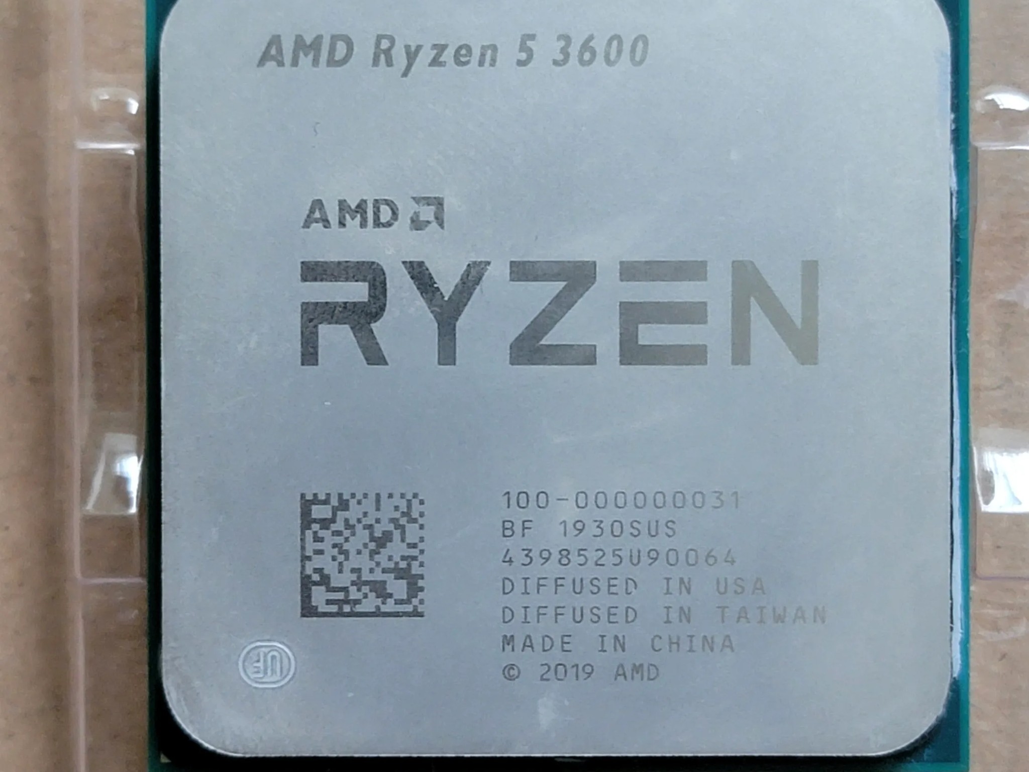 AMD Ryzen 5 3600 3.60GHz Socket AM4 6-Core 12-Thread CPU - USED