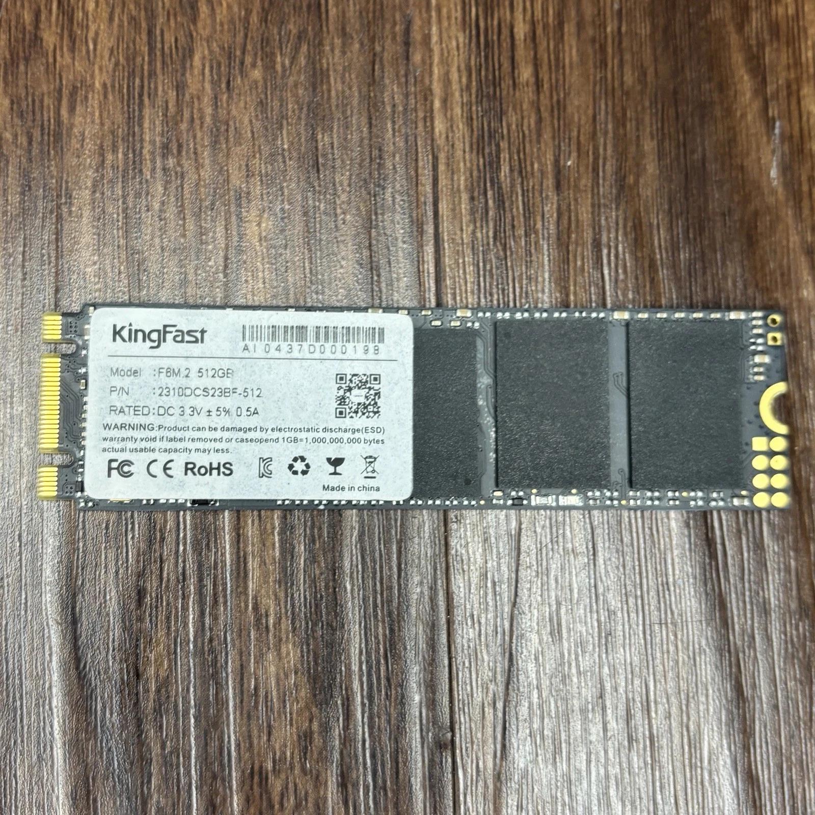 KingFast 512GB M.2 SATA III SSD F6M.2 2280 Internal Solid State Drive