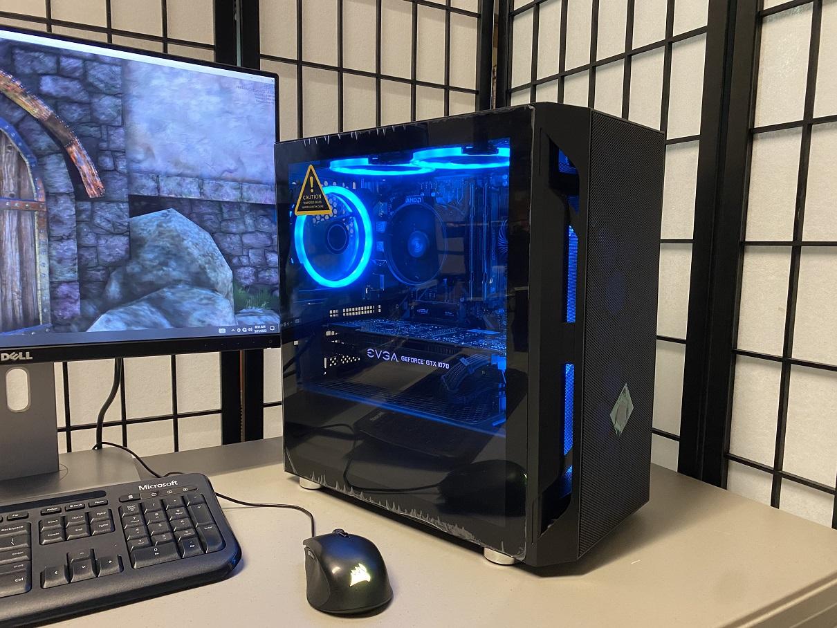 AMD Ryzen 5 3600x, nVidia GTX 1070 SC (8gb), DDR4 3200MHz 16GB (8x2), 1TB NVMe, 635W modular