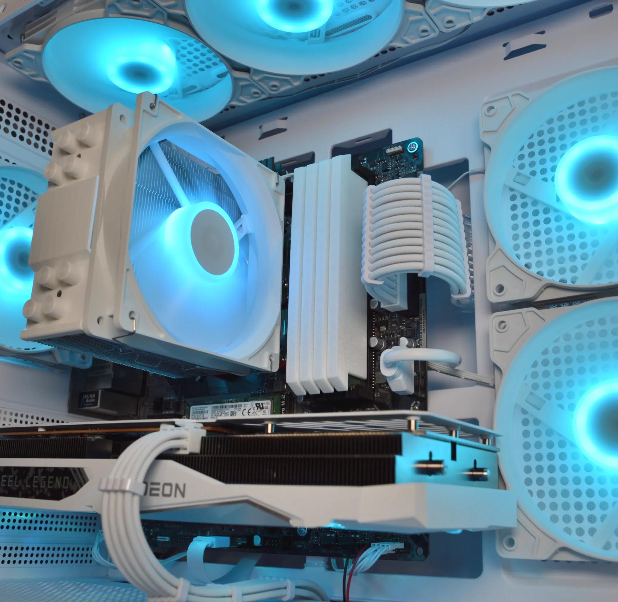 🧊🧊| RX 7600 8GB | RYZEN 5 5600 | 32GB DDR4 RAM | 1TB NVME SSD | Steel Legend |
