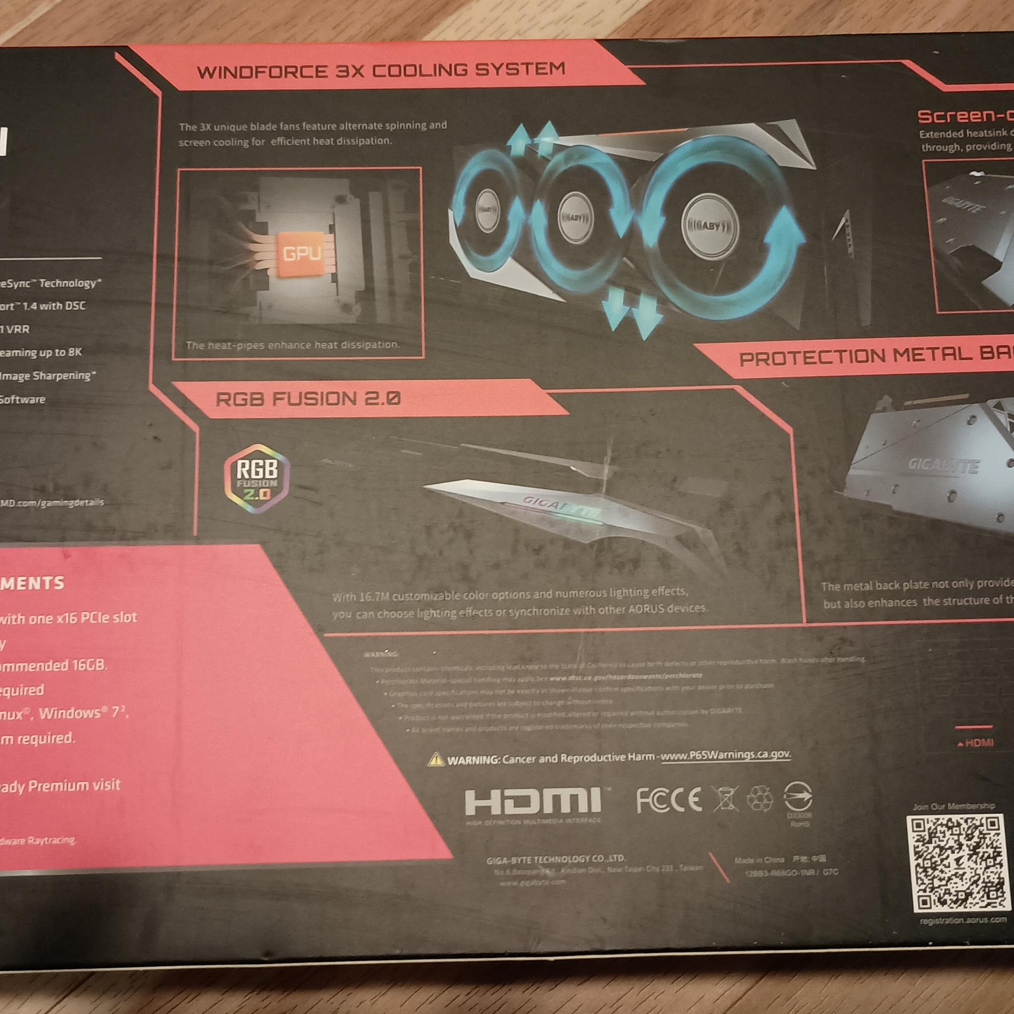 Gigabyte RX 6800 Gaming OC 16GB GPU