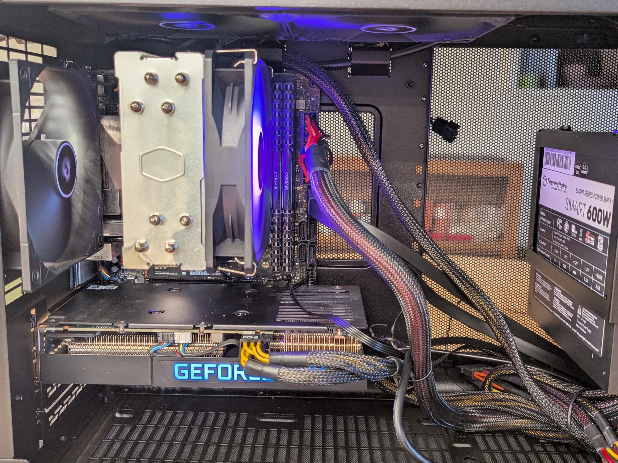 TimberTech – 3060 Ti / i5-10600KF – 16GB RAM, 1TB NVMe – Stylish Wood-Panel MicroATX