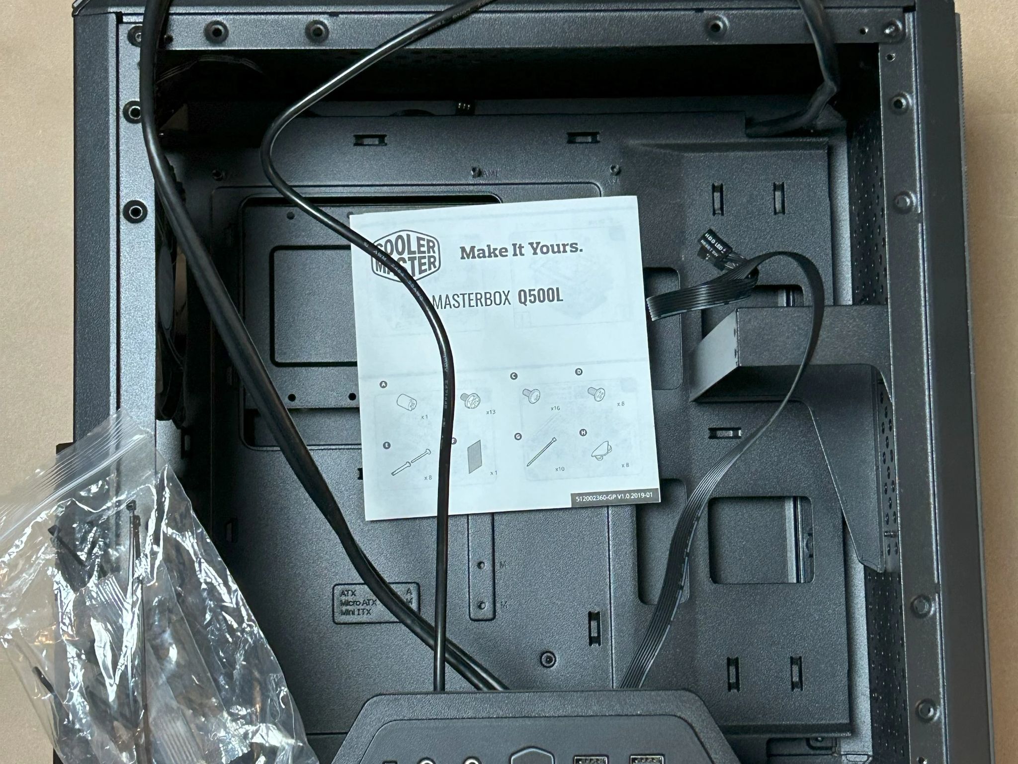 Cooler Master MasterBox Q500L Mini-Tower, Standard ATX