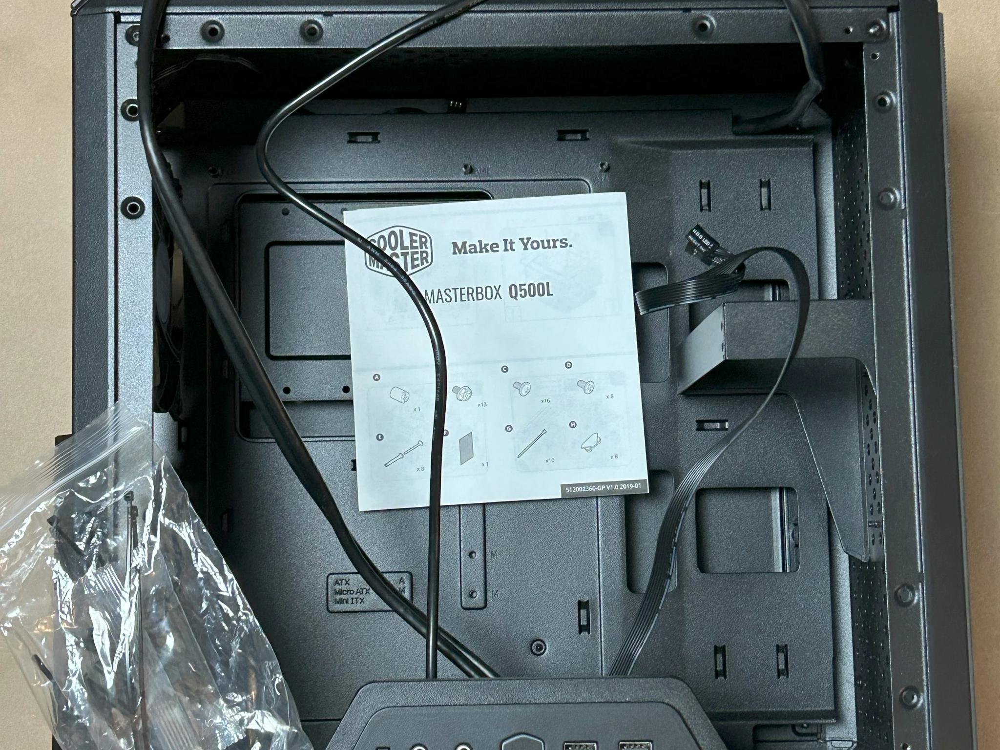 Cooler Master MasterBox Q500L Mini-Tower, Standard ATX