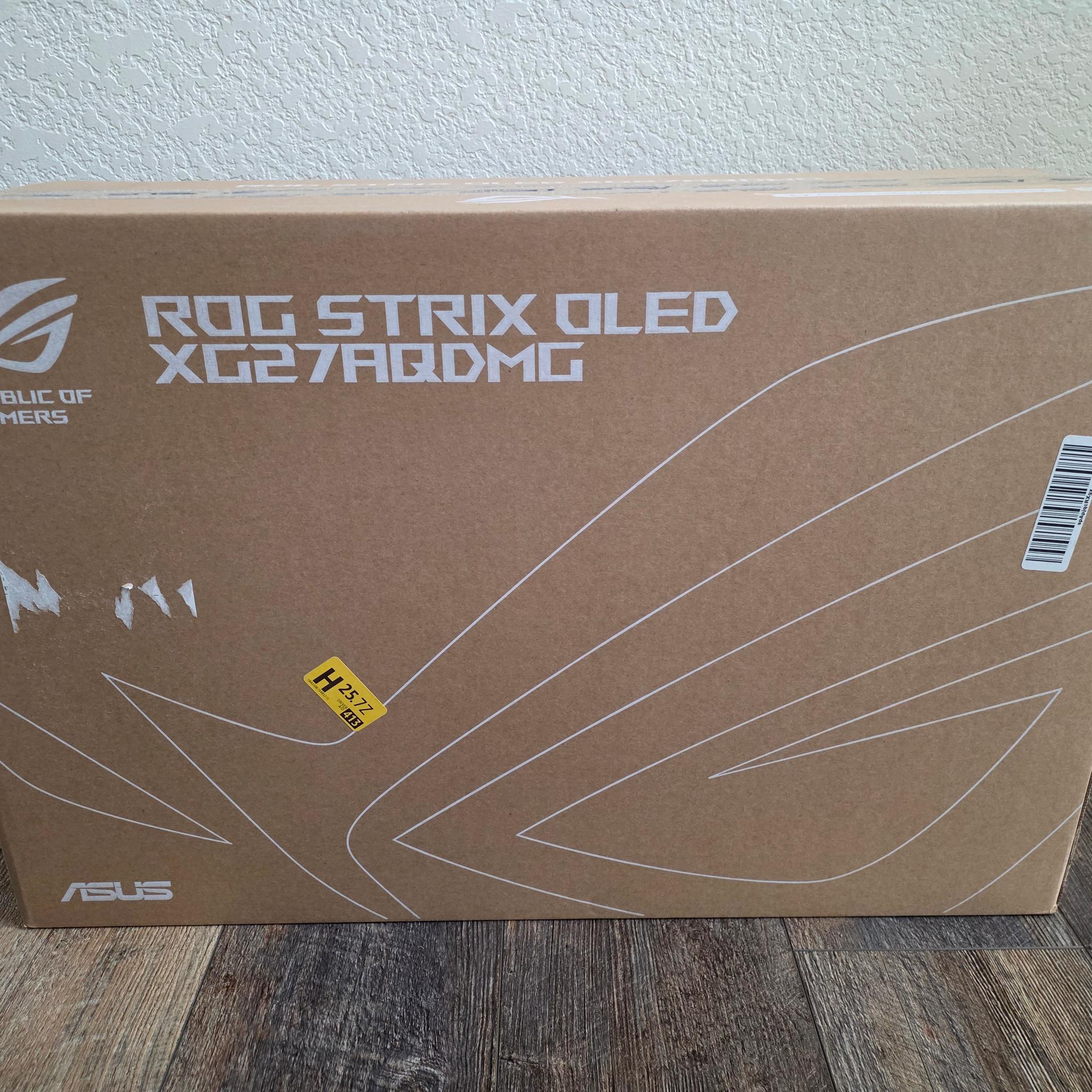 ASUS 27” 1440P OLED Gaming Monitor (XG27AQDMG) - QHD Glossy OLED 240Hz 0.03ms