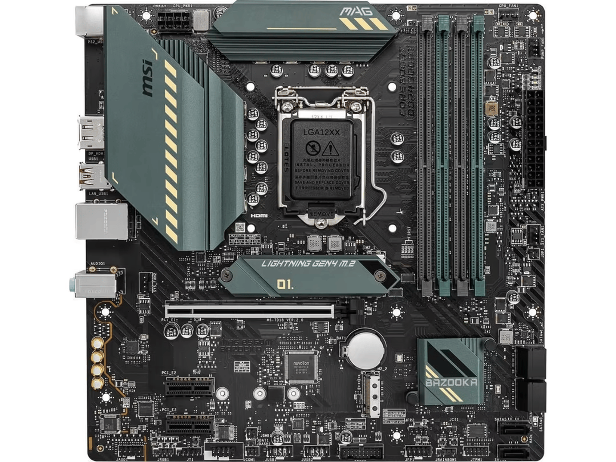 MSI MAG B560M BAZOOKA LGA 1200 Intel B560  Micro ATX Intel Motherboard