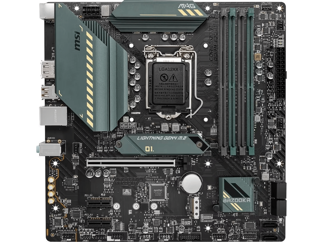 MSI MAG B560M BAZOOKA LGA 1200 Intel B560  Micro ATX Intel Motherboard