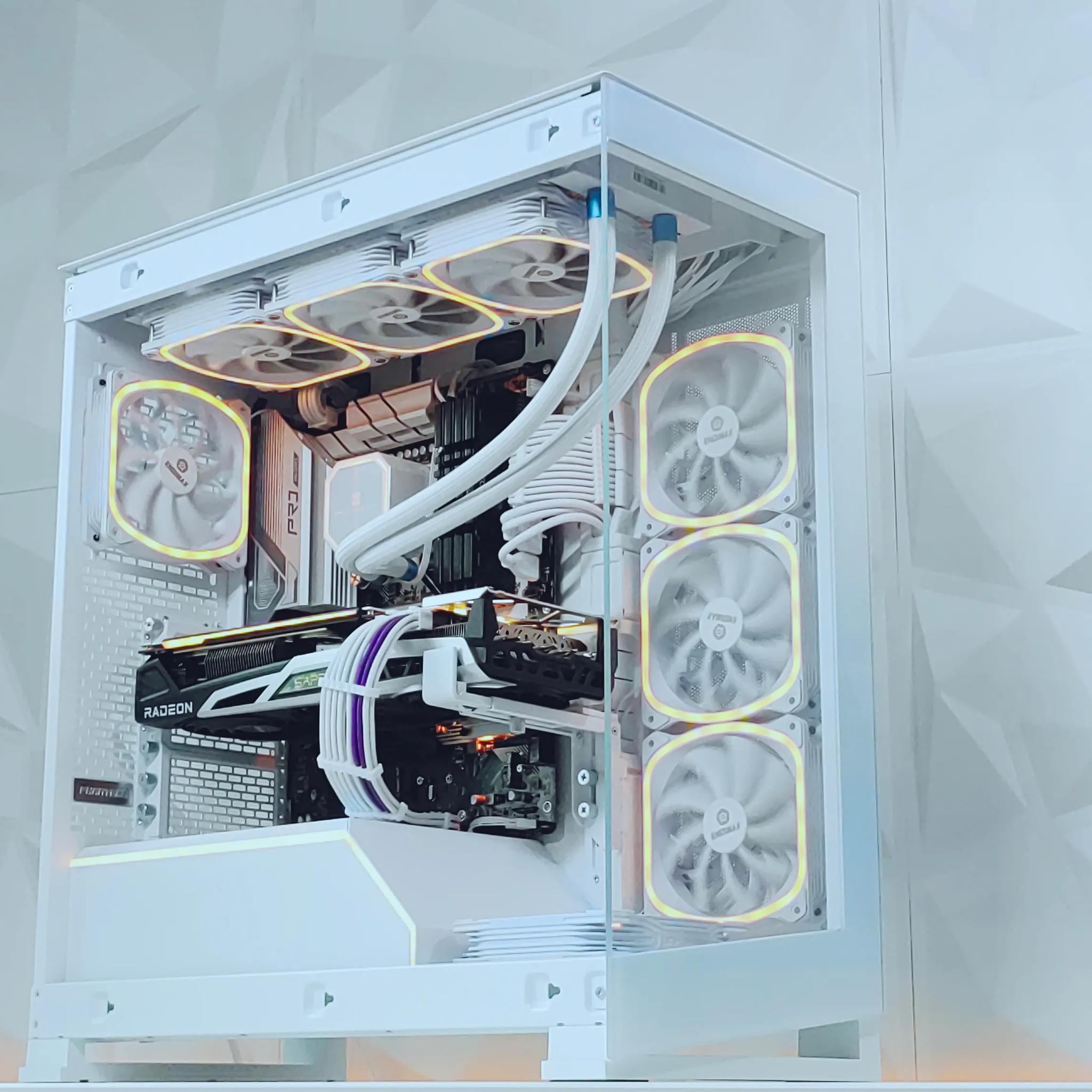 👑❄️Liquid Cooled  Gaming PC🟣AMD RX 6900 XT 16GB🟣Intel i7 12700KF 12 core🟣32GB DDR4🟣1TB