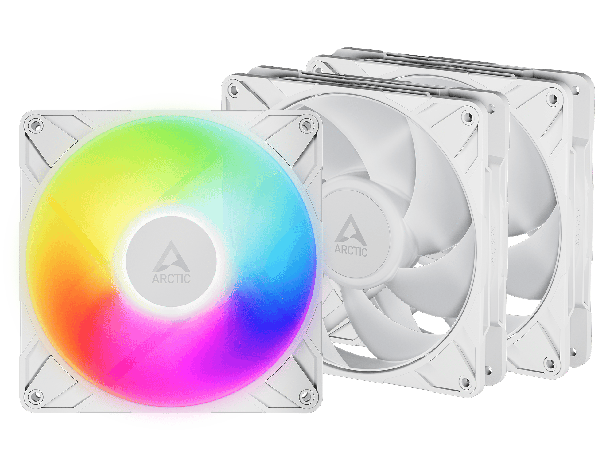 ARCTIC P14 A-RGB 110 CFM White 140mm Fans 3-Pack