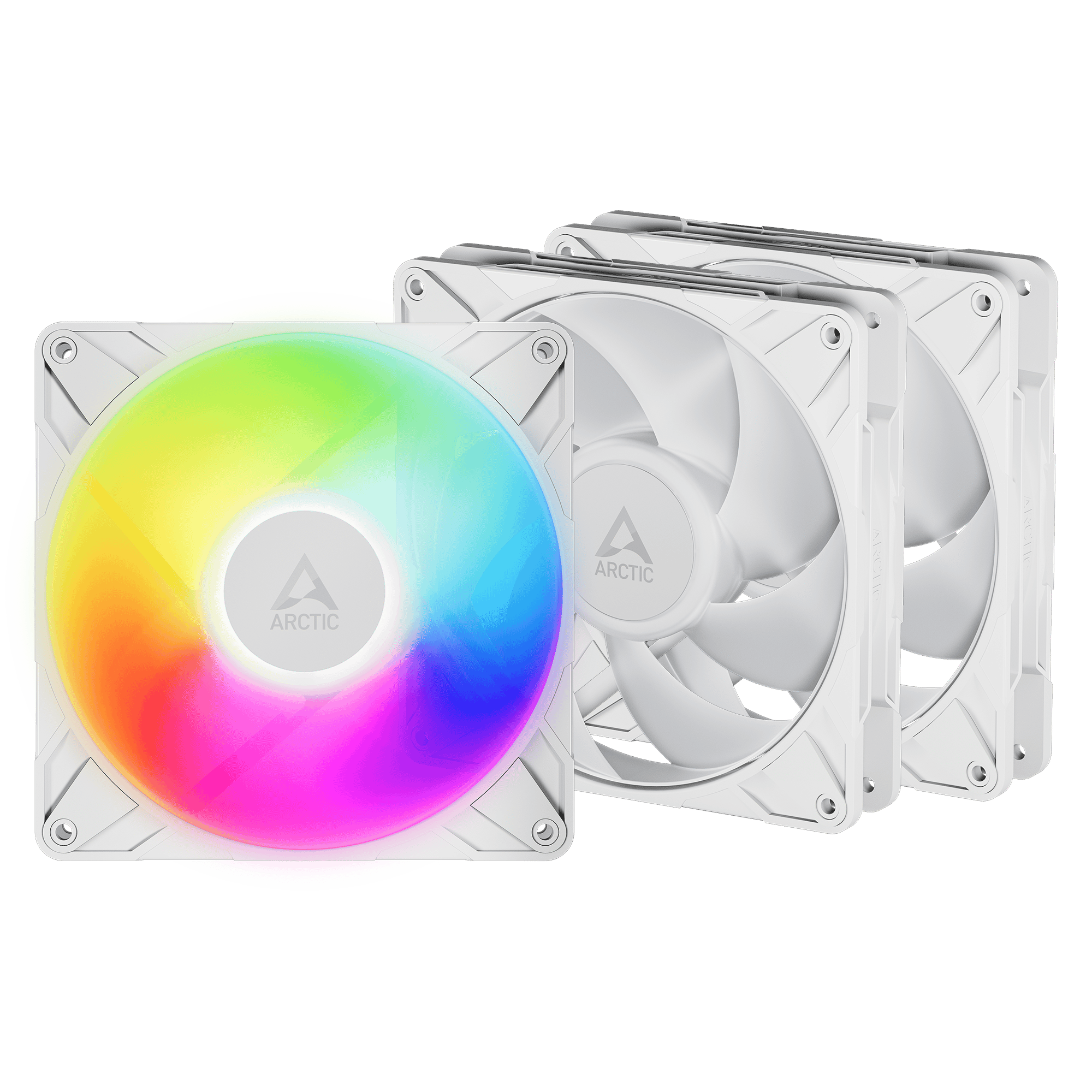 ARCTIC P14 A-RGB 110 CFM White 140mm Fans 3-Pack