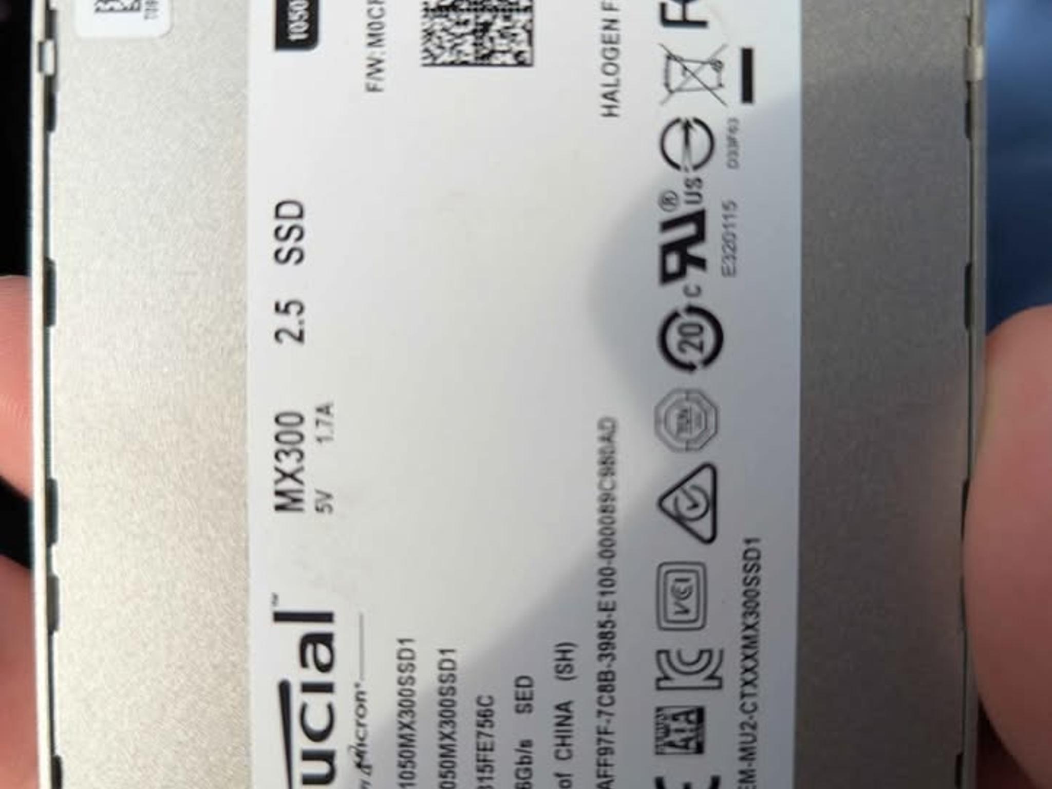 Crucial MX300/MX500 1TB SSD, Used