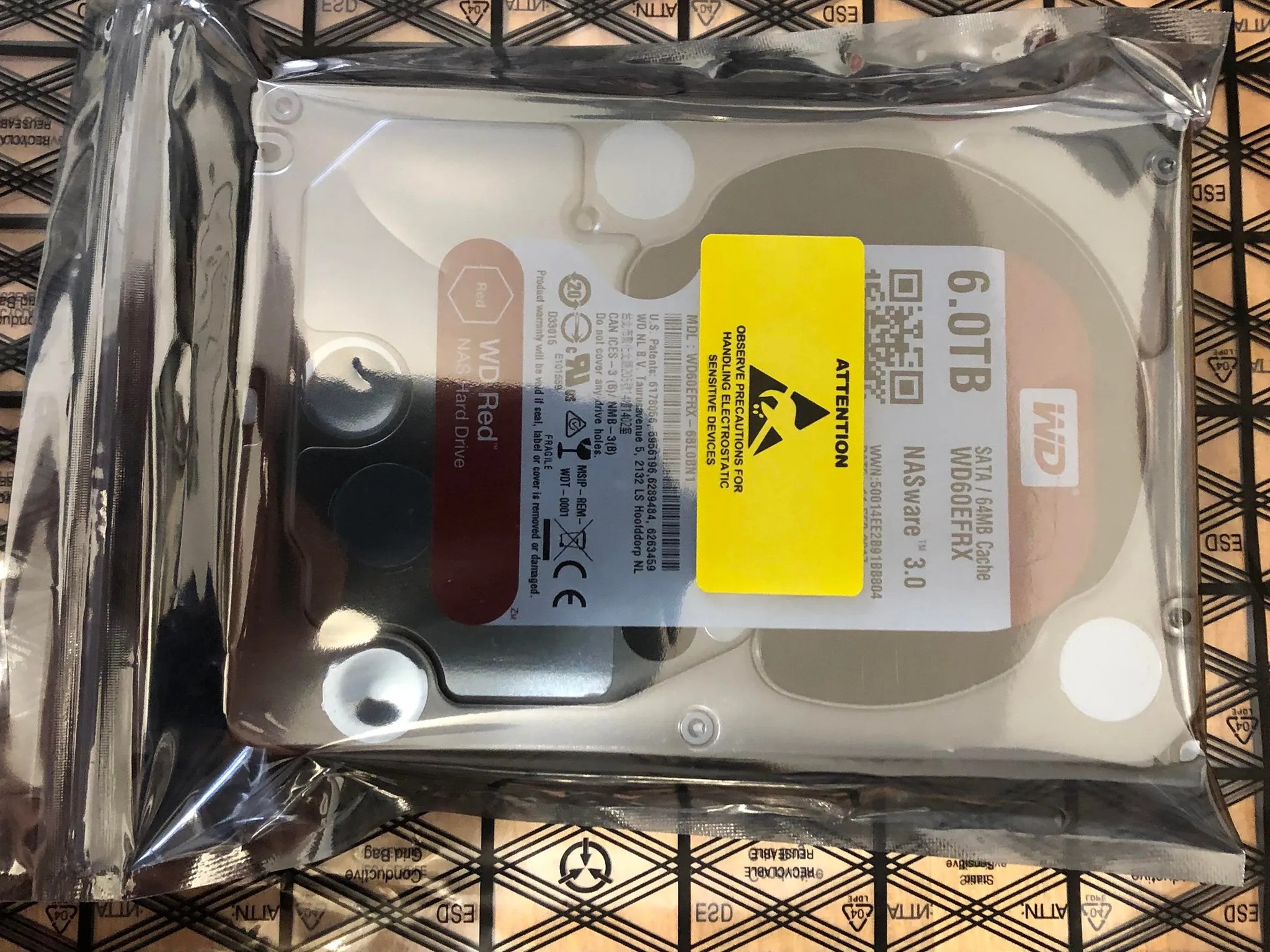 western digital red 6tb nas hdd used liked new