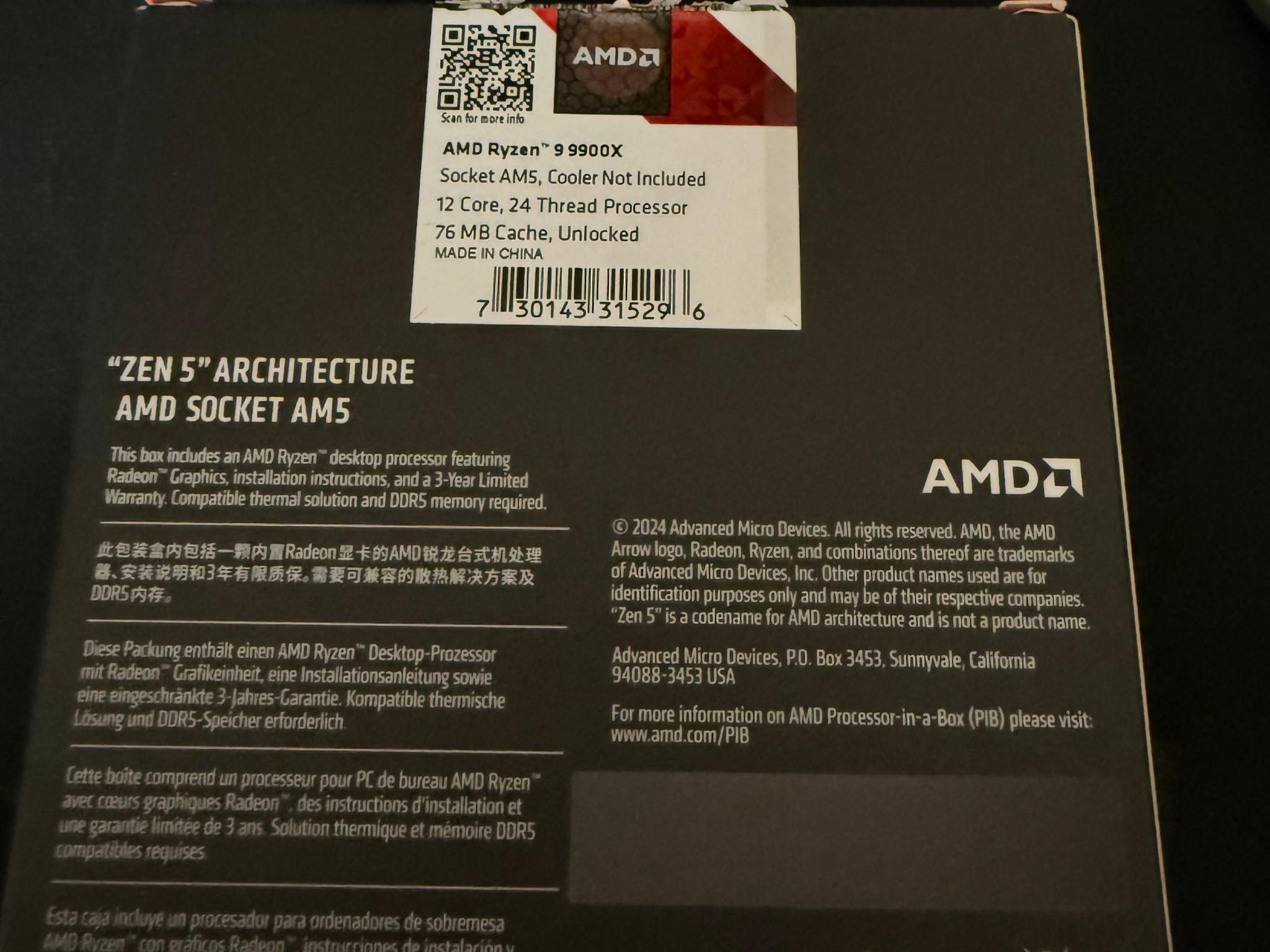 AMD Ryzen 9 9900X