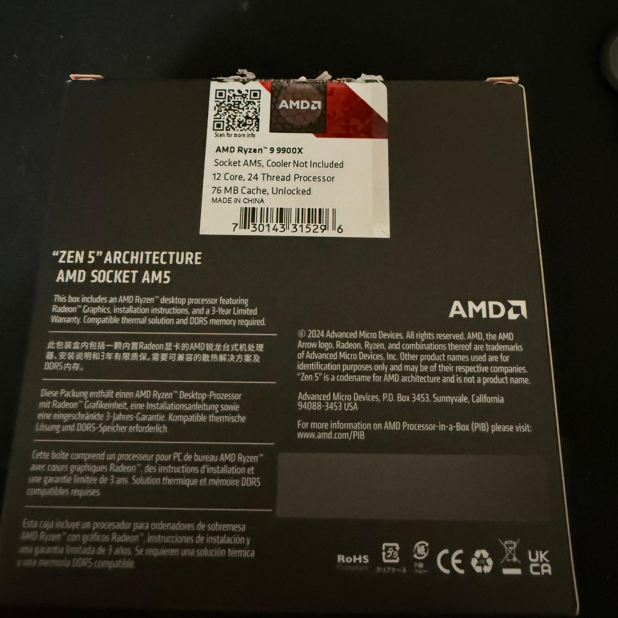 AMD Ryzen 9 9900X