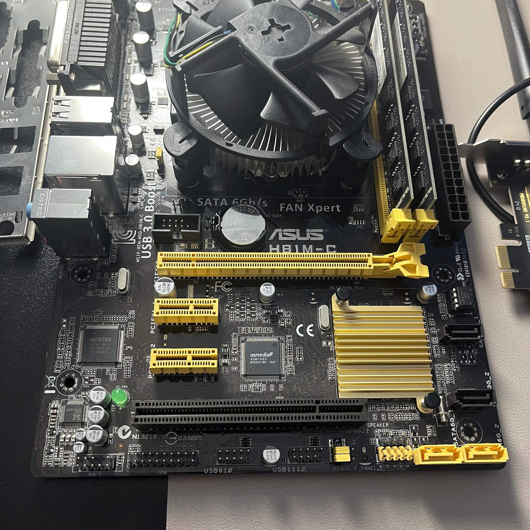 Combo! CPU RAM Motherboard & WiFi Card Intel i5 16GB RAM
