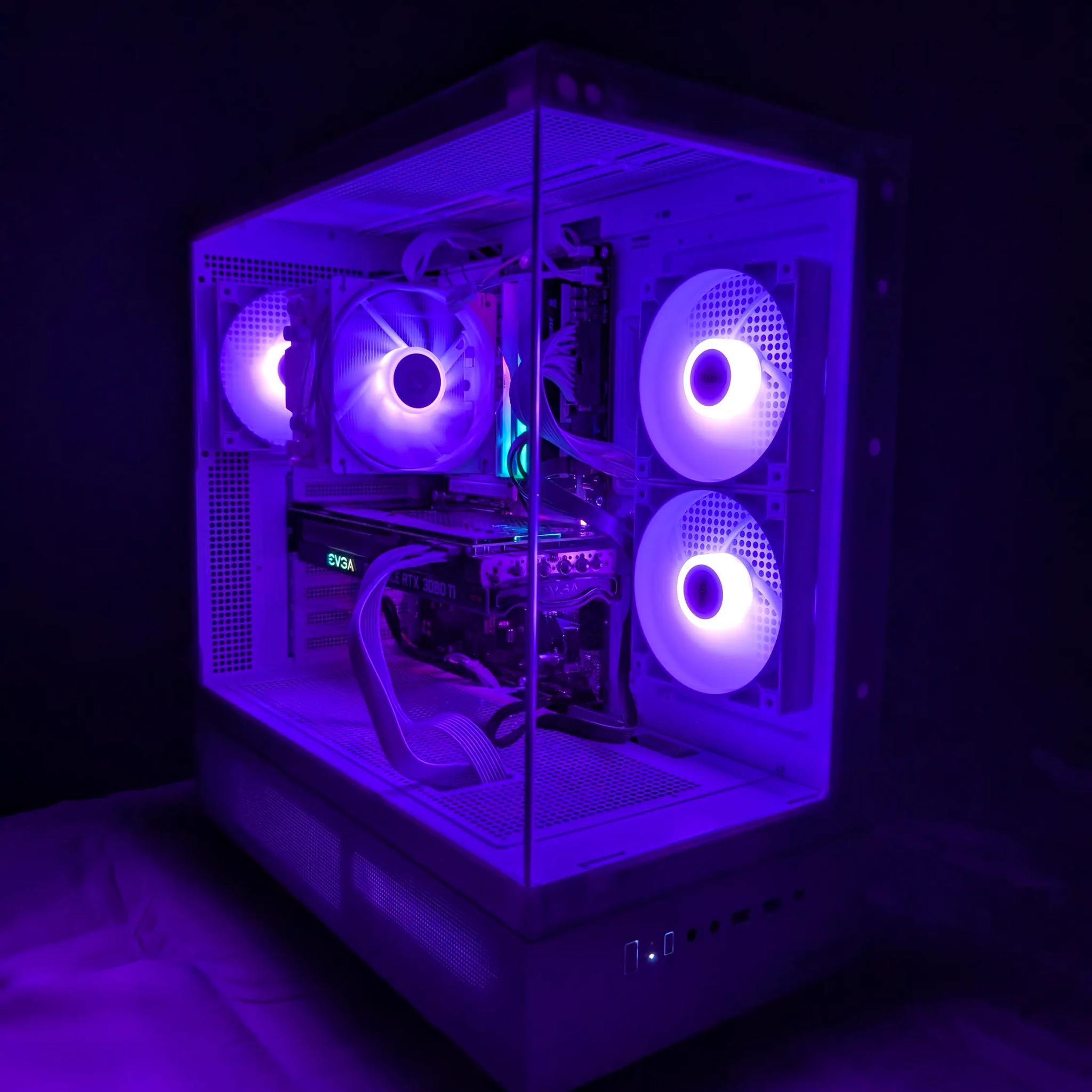 Custom White Gaming PC RTX 3080 Ti, Intel i9-12900K, 32GB DDR5 RAM, 1TB NVME SSD, Z790 Motherboard