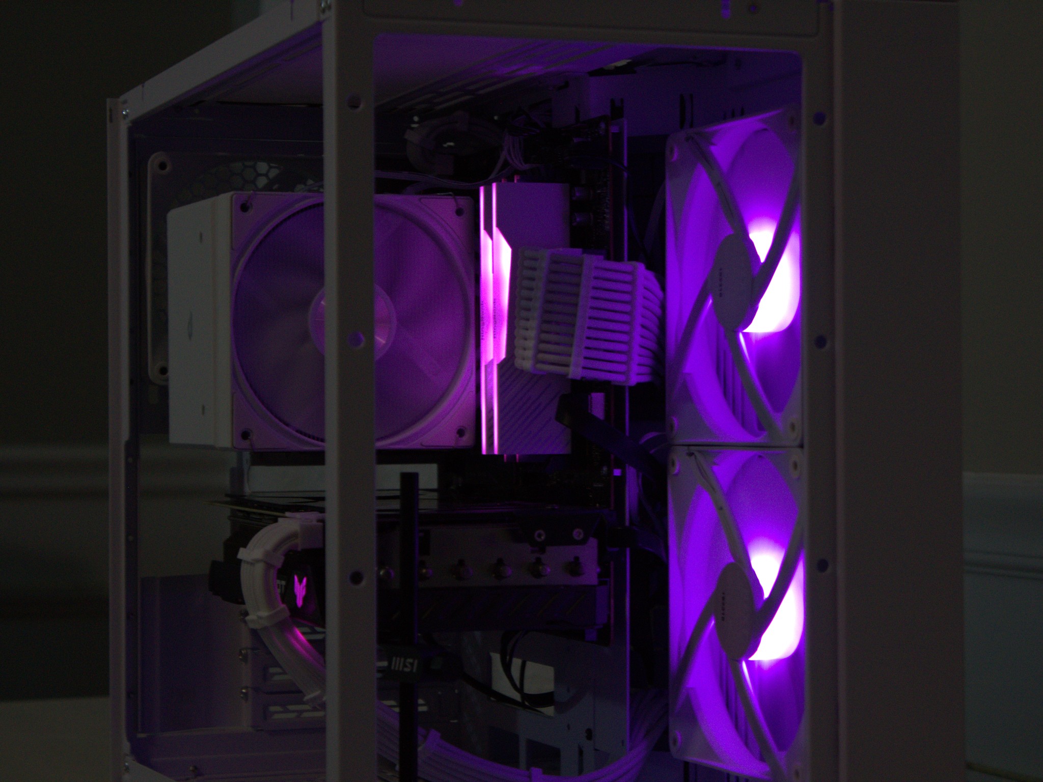 O11 Mini Snow Build | R7 7700x + Asus Tuf 3080 10GB