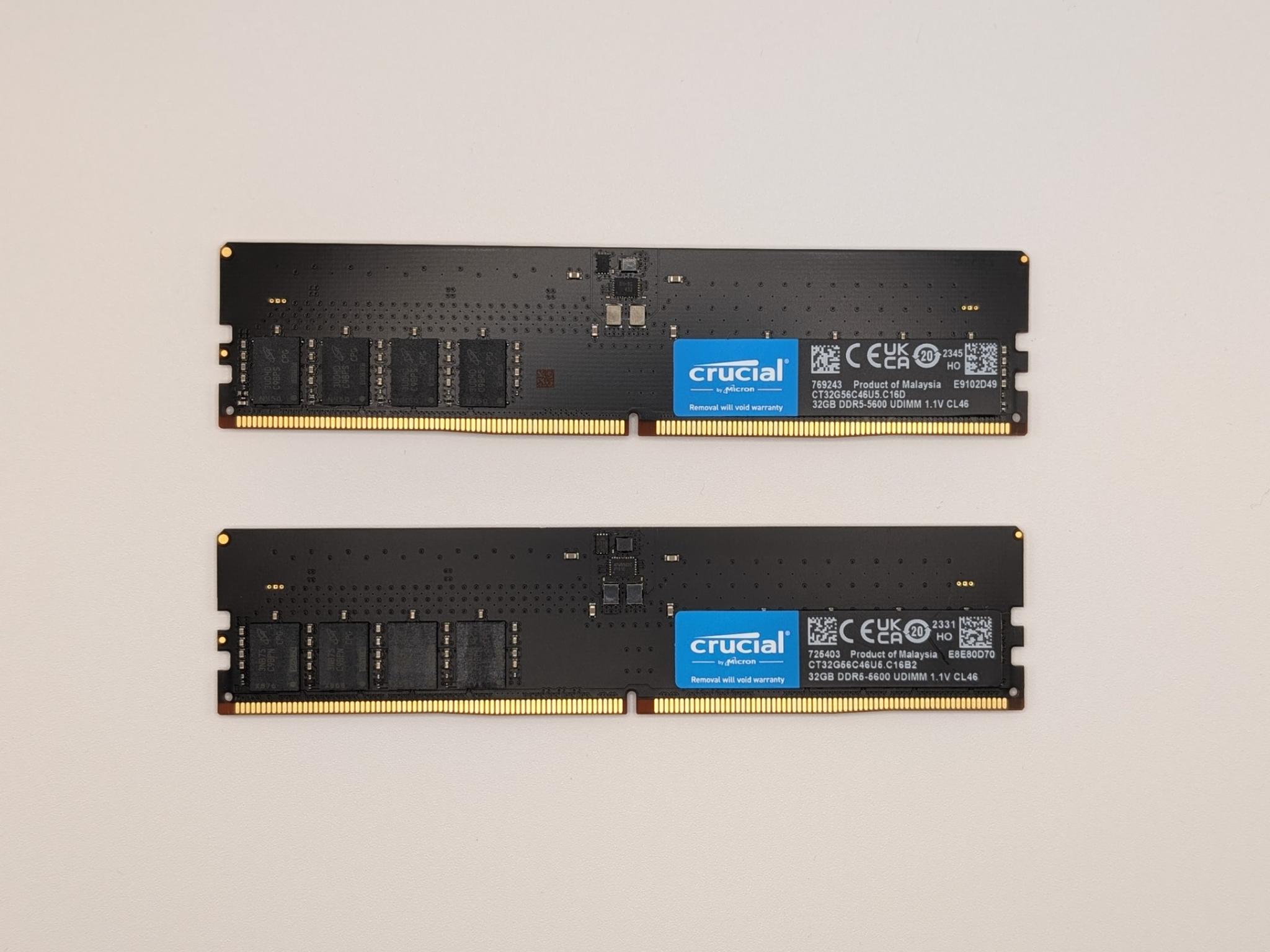 Crucial 64GB (2x32GB) DDR5 RAM 5600MT/s DIMM Desktop Memory