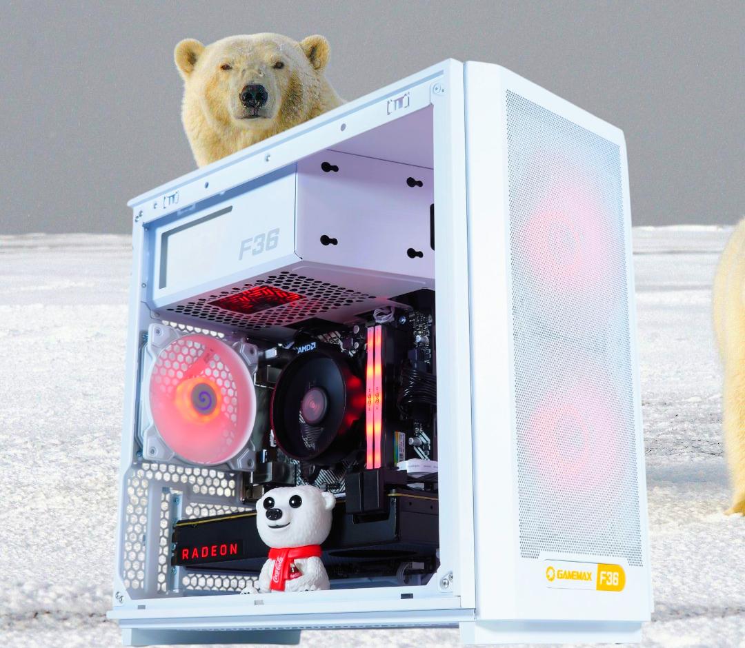 ❄️🐻‍❄️Polar🌨️ AMD RX Vega 56 8GB🌨️ AMD Ryzen 5 2600🌨️ 16GB DDR4🌨️ 512GB SSD