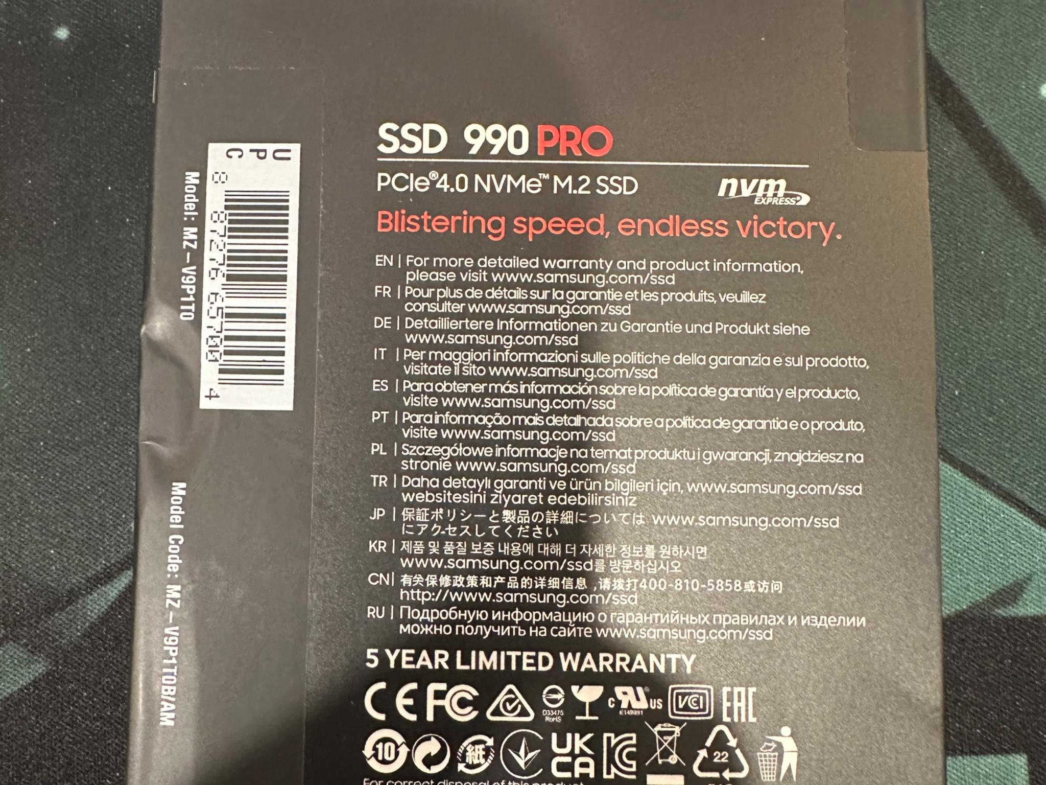 SAMSUNG 990 PRO SSD 1TB