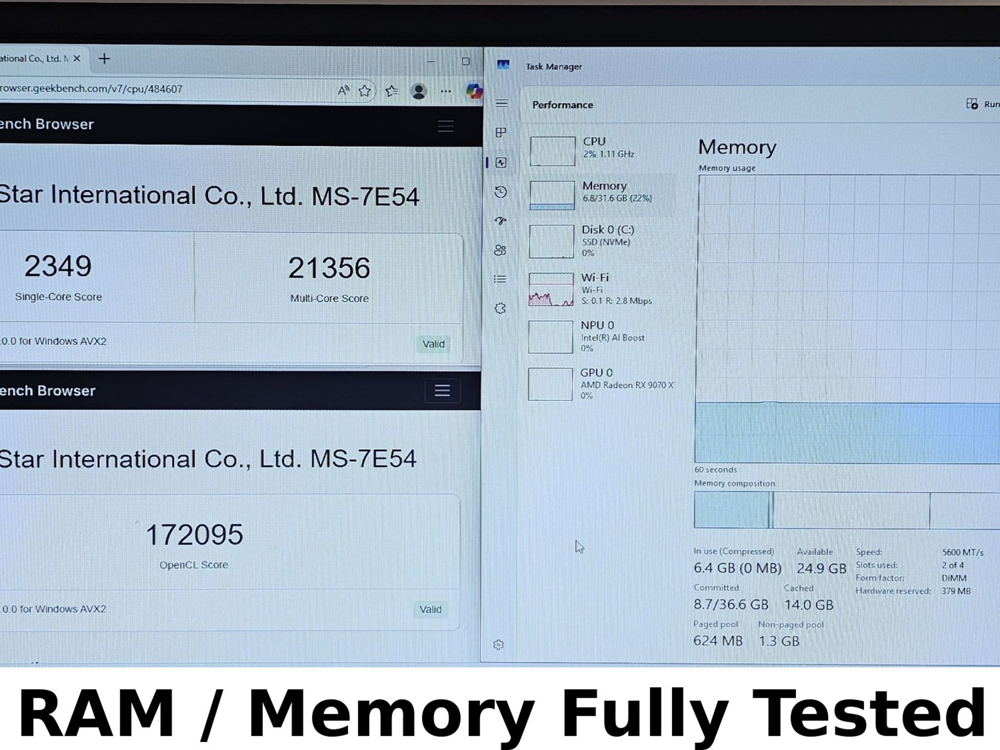 32GB DDR5 (2x16GB) CL32 6400MT/s Crucial