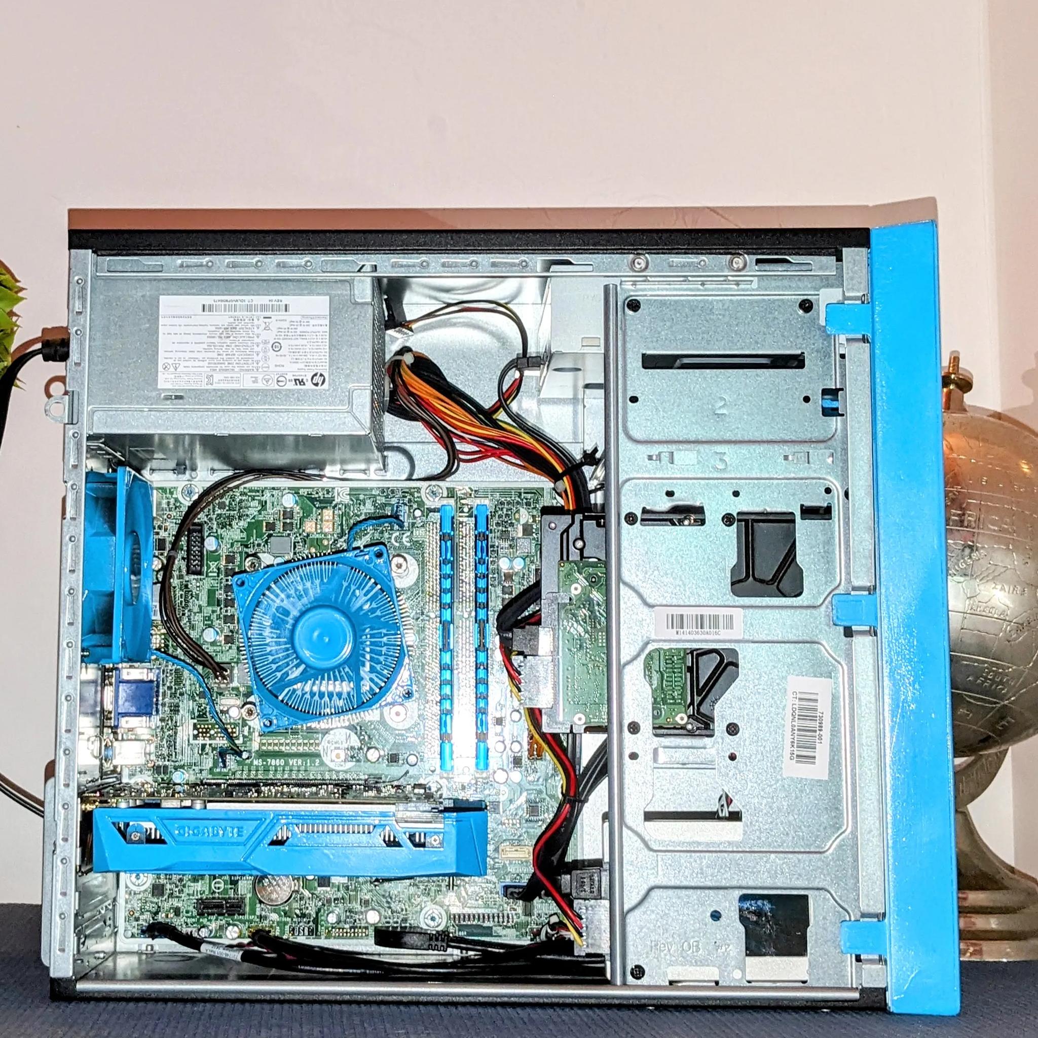 HP BlueFace🥶1080p FoRTNiTe PC💙🖤 Intel i5 💙🖤 GTX1050Ti💙🖤 16GB RAM💙🖤 Wi-Fi💙🖤Windows 11