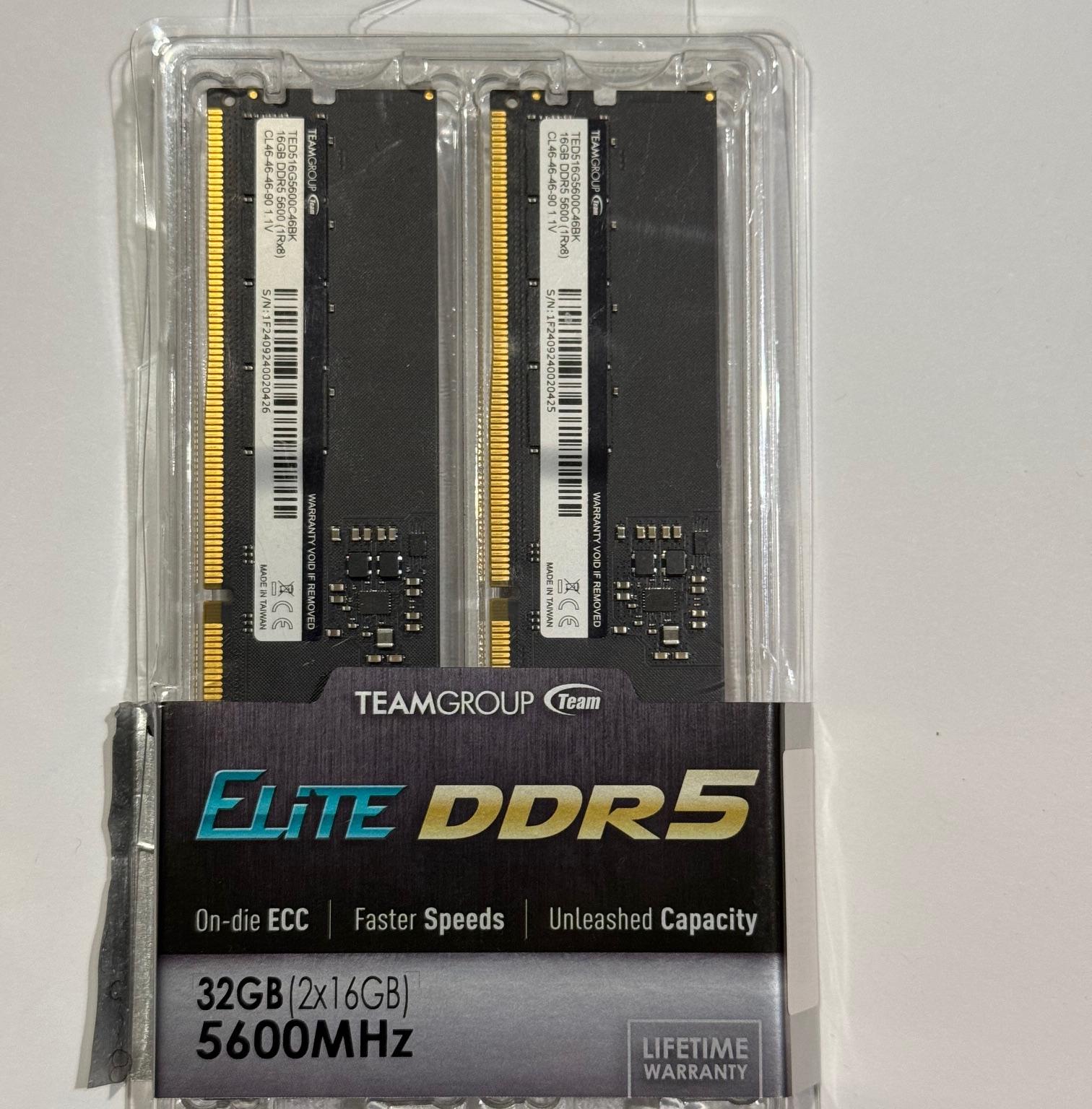 TEAMGROUP Elite DDR5 32GB Kit  (2x16GB)
