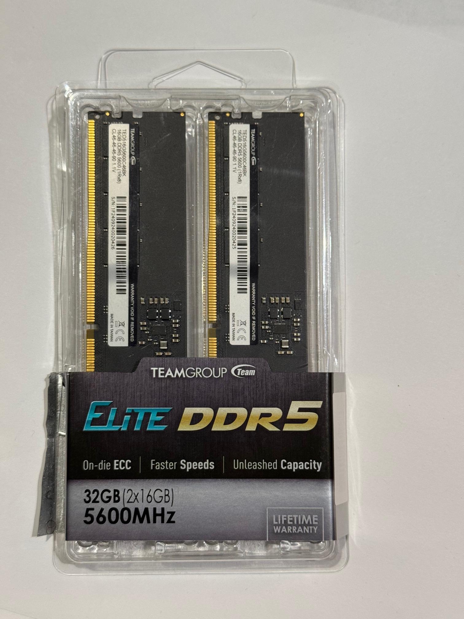 TEAMGROUP Elite DDR5 32GB Kit  (2x16GB)