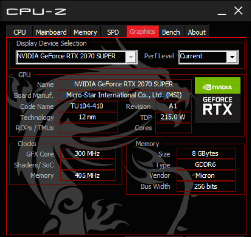 NVIDIA GeForce RTX 2070 Super 8GB GDDR6 Tested Excellent