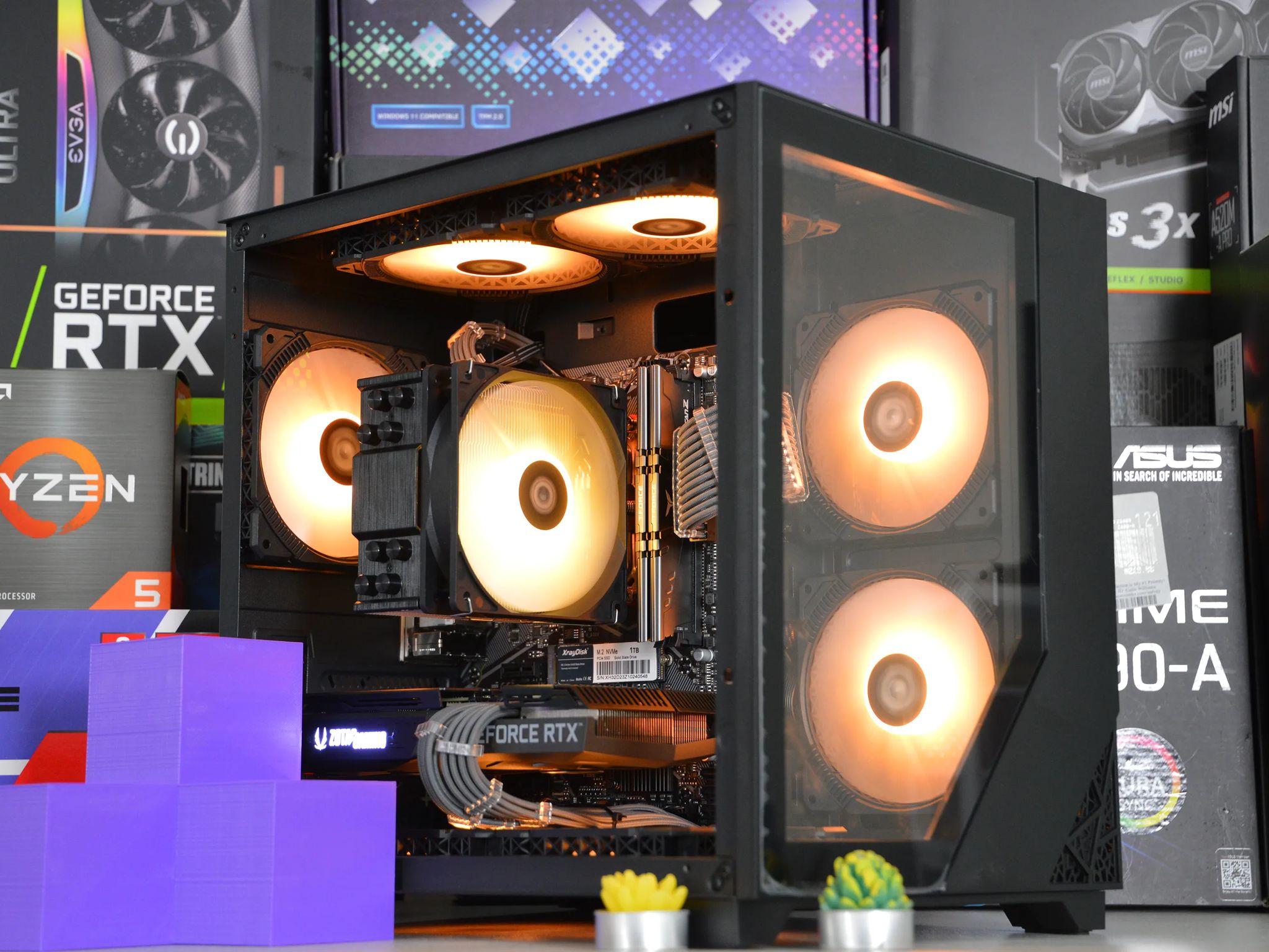 🧊🧊| RTX 3070 8GB| RYZEN 7 3700X | 32 GB DDR4 RAM | 1TB NVME SSD | Ice Box |