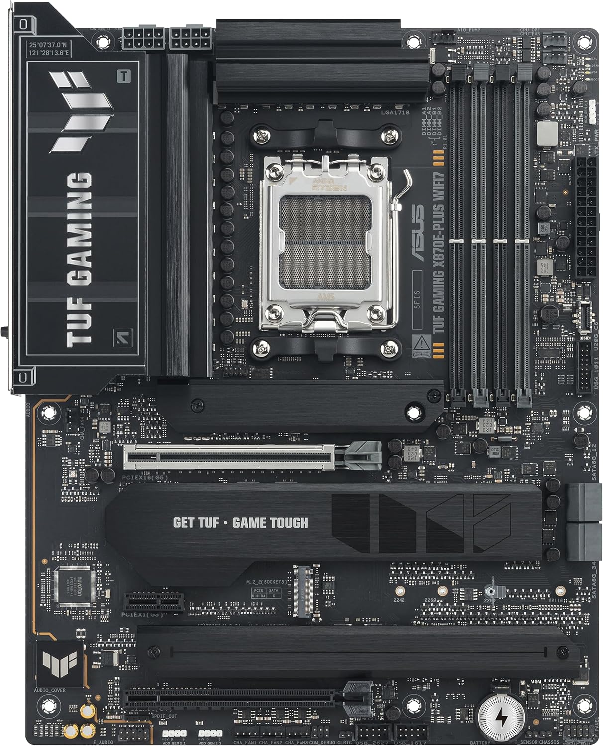 ASUS TUF GAMING X870E-PLUS WIFI7 AMD X870E AM5 DDR5 ATX Desktop Motherboard