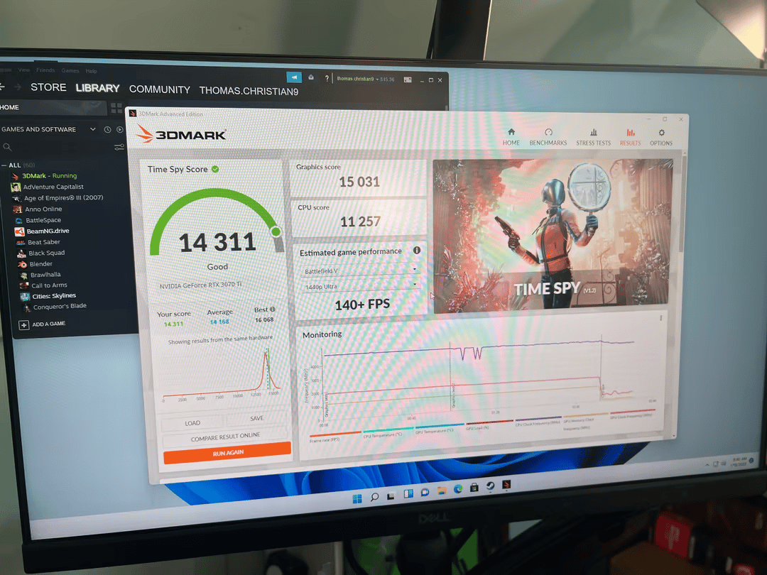 "The Bouncer" RTX 3070ti Ryzen 5800x PC