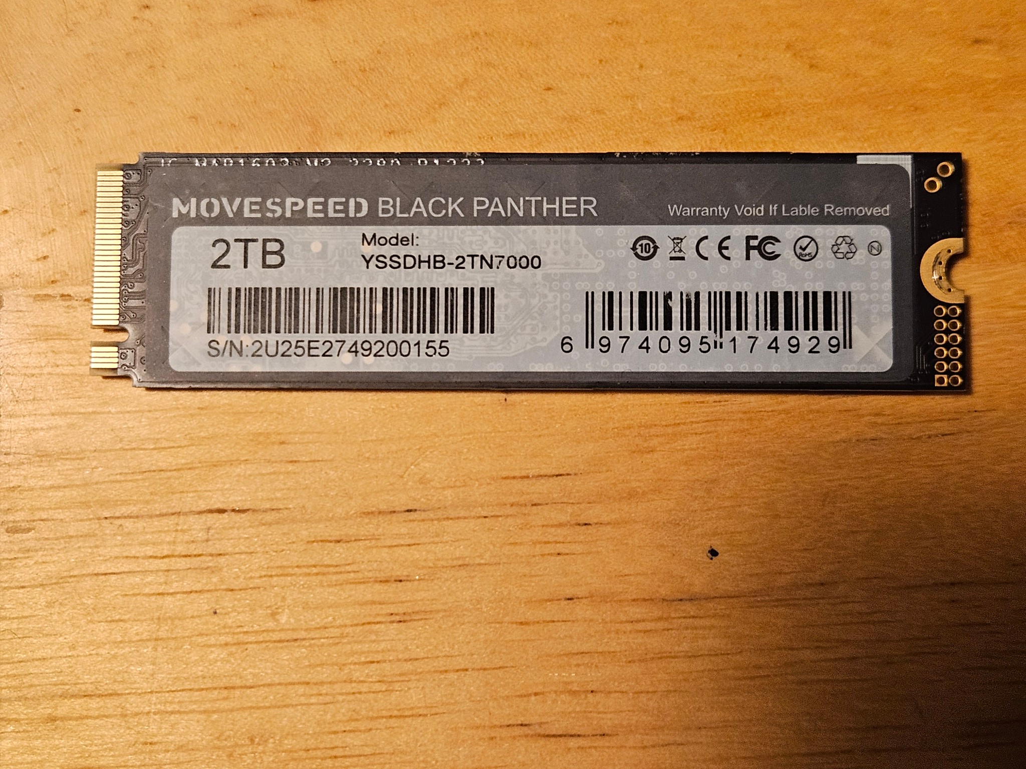 Movespeed Black Panther 2tb SSD