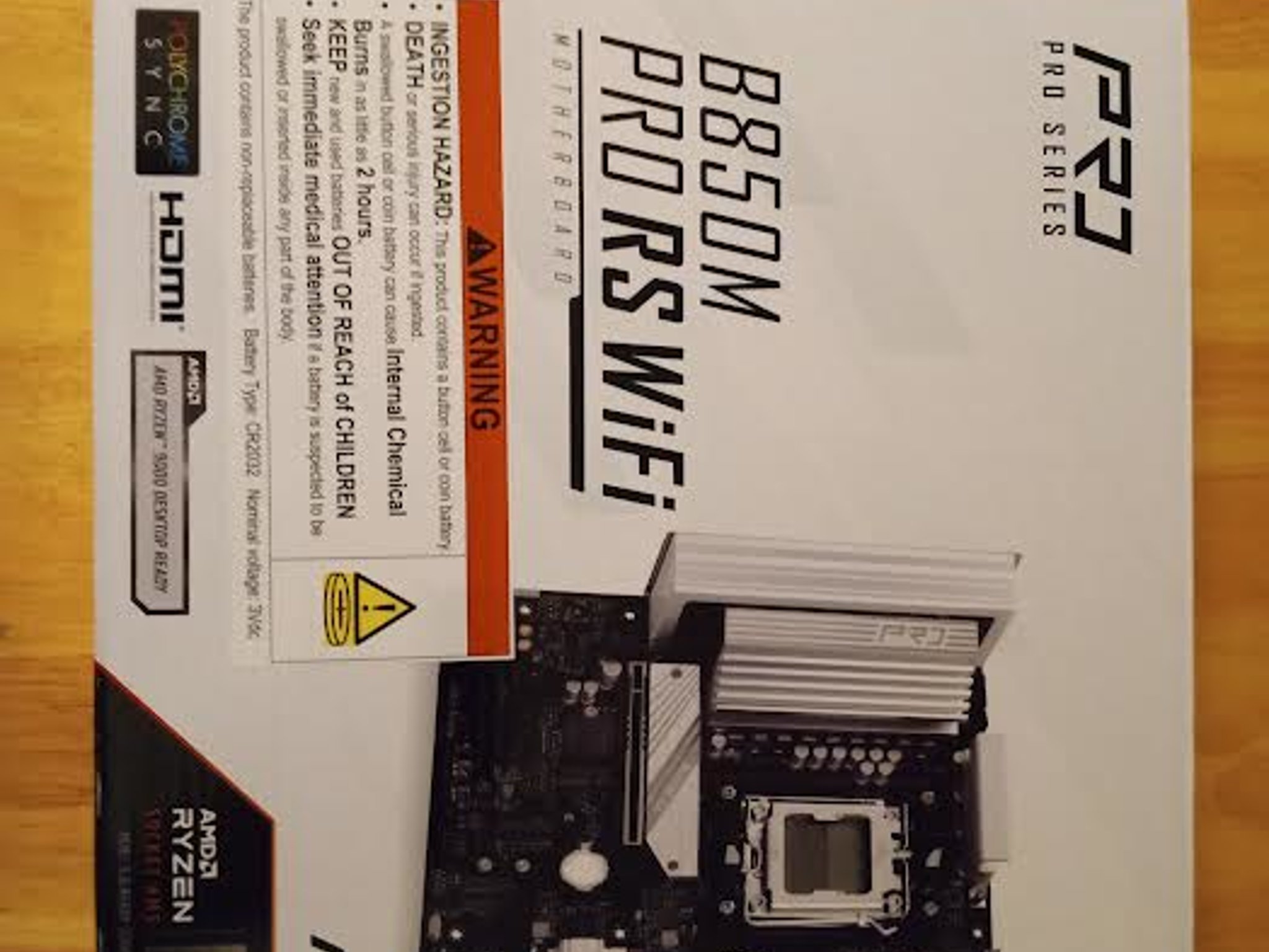 ASRock b850m pro rs wifi