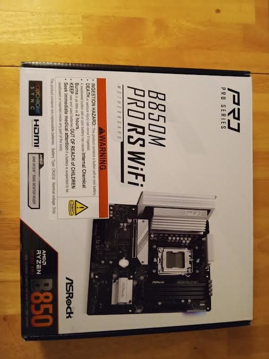 ASRock b850m pro rs wifi